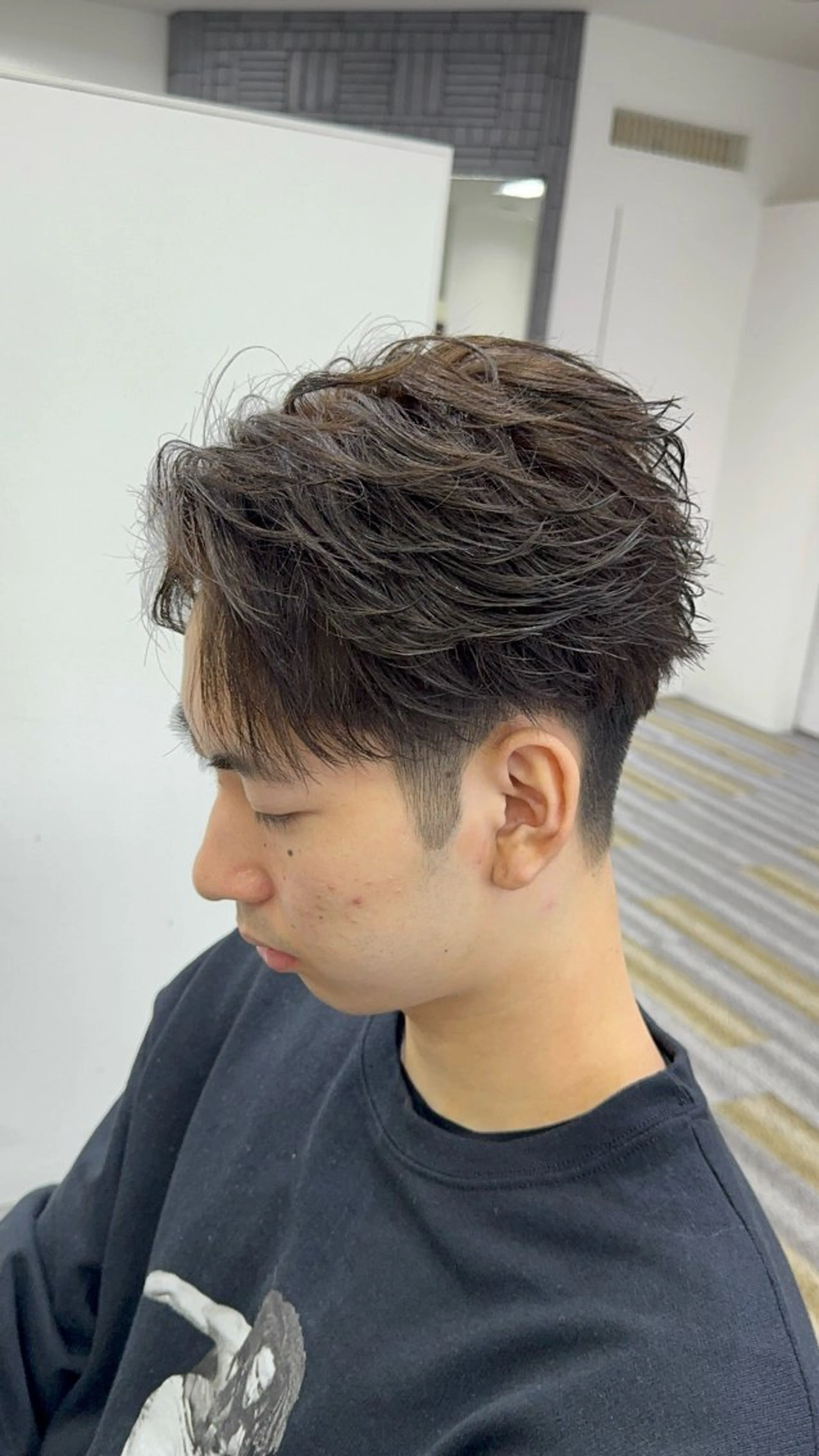 ショート パーマ メンズ カット パーマ 【メンズ特化】岩瀬 武【メンズパーマ】のヘアスタイル