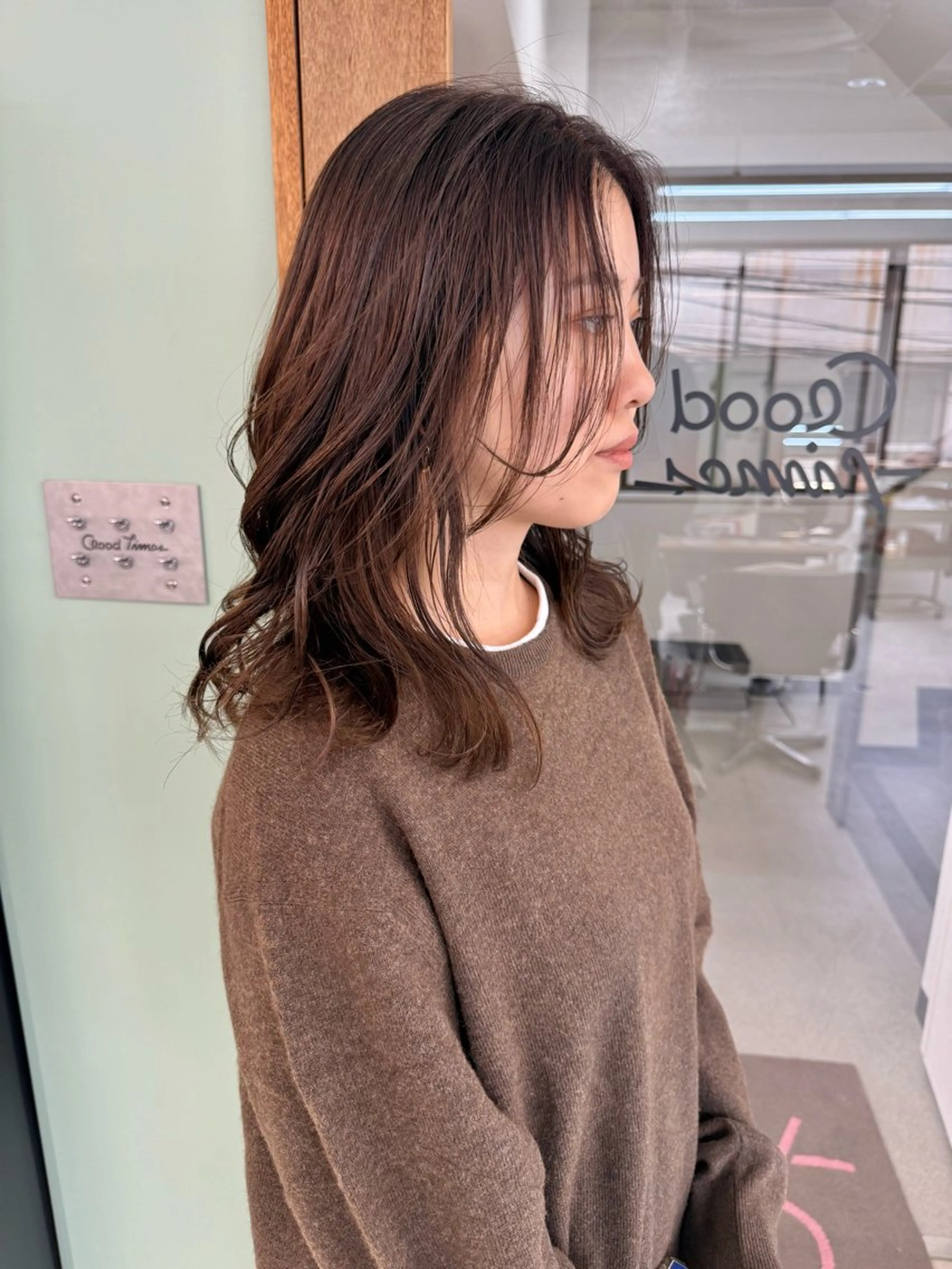 セミロング ハイライト レイヤーカット ヘアカラー わたる /カットモデル募集のヘアスタイル