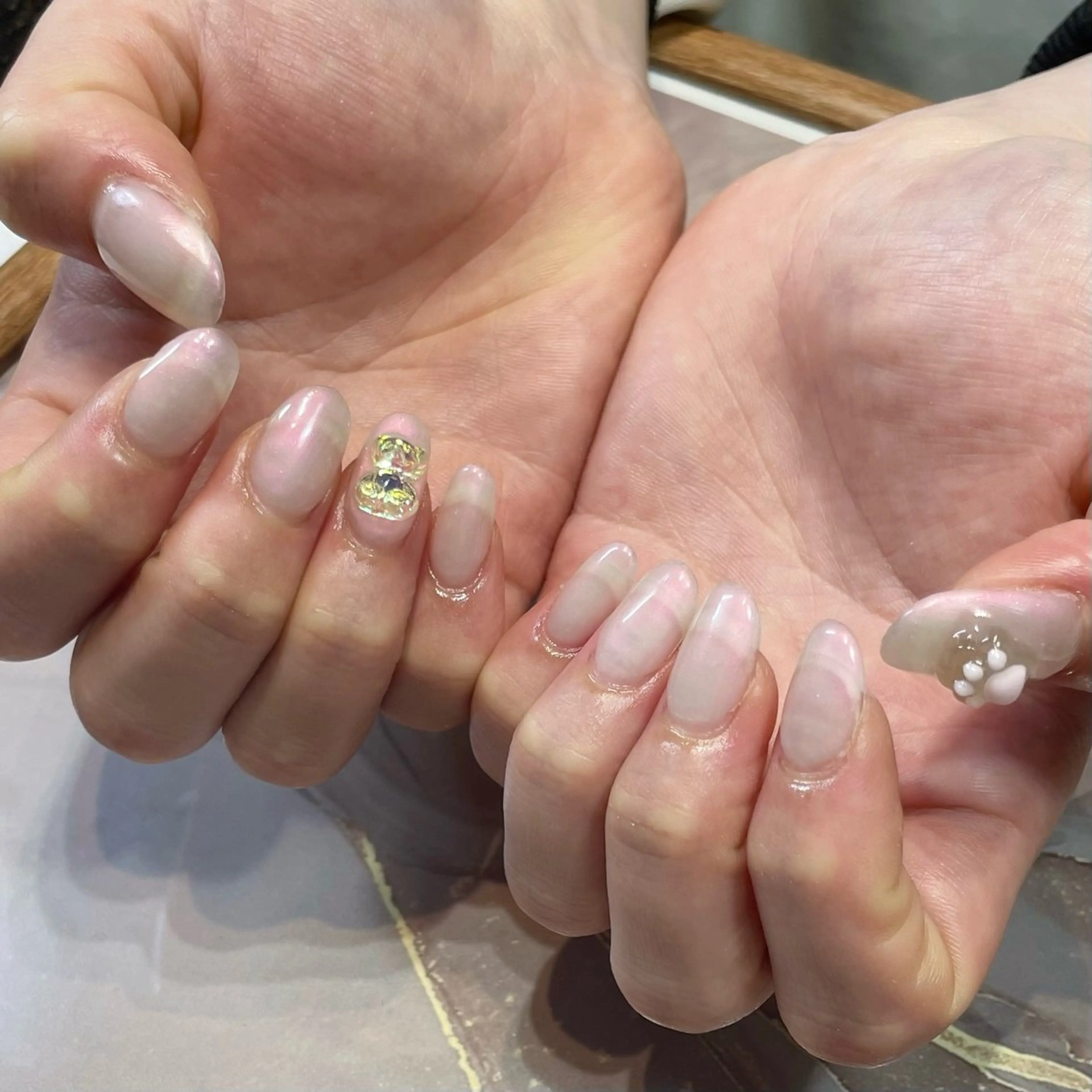 ネイル 長さ出し ハンドネイル jujur HARUKA🌸のネイルデザイン