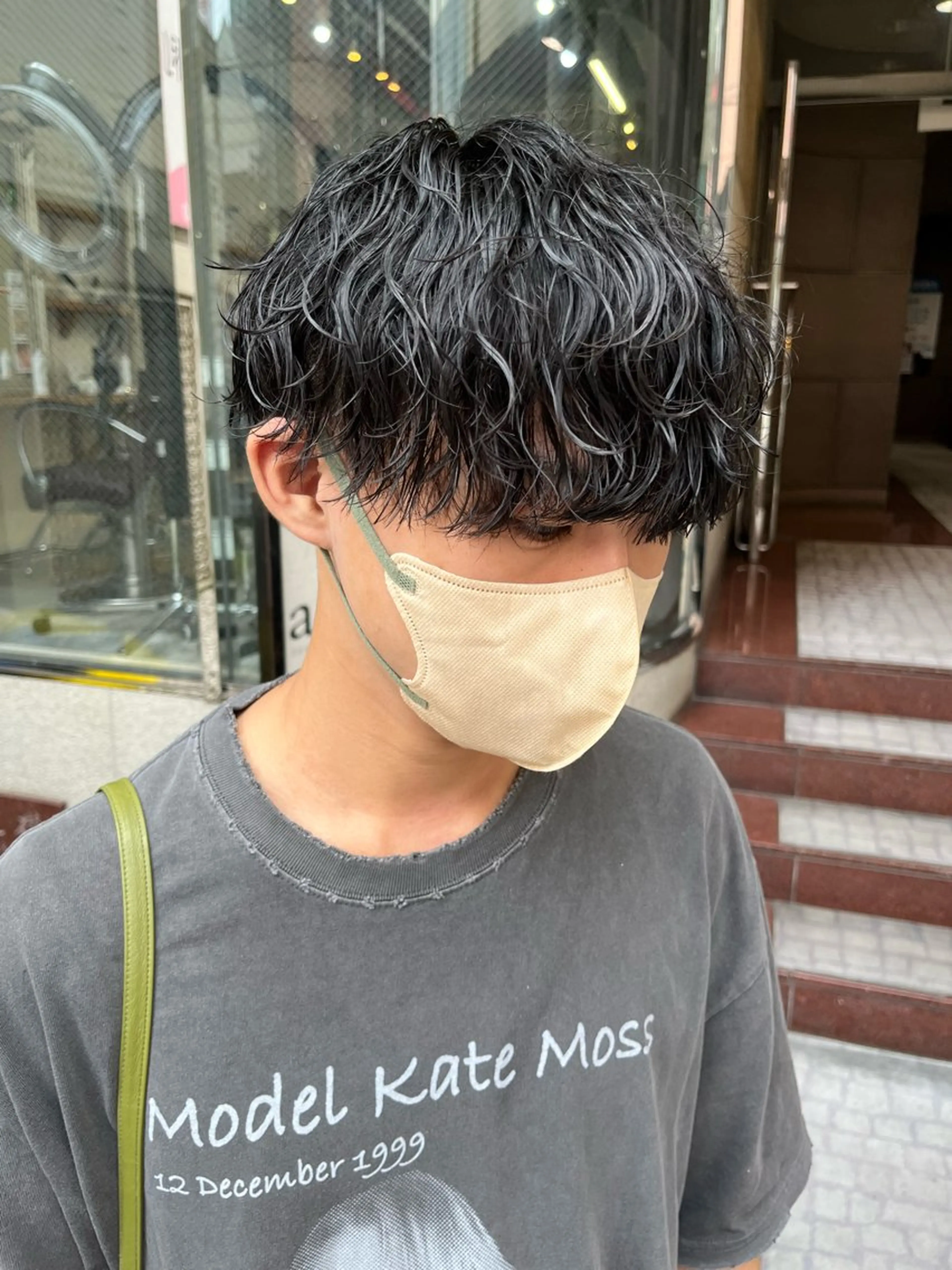 ショート パーマ メンズ メンズパーマ 波巻きパーマ AMRITA所属・men'sｶｯﾄ ﾊﾟｰﾏ🫧ｼｵﾝのヘアスタイル