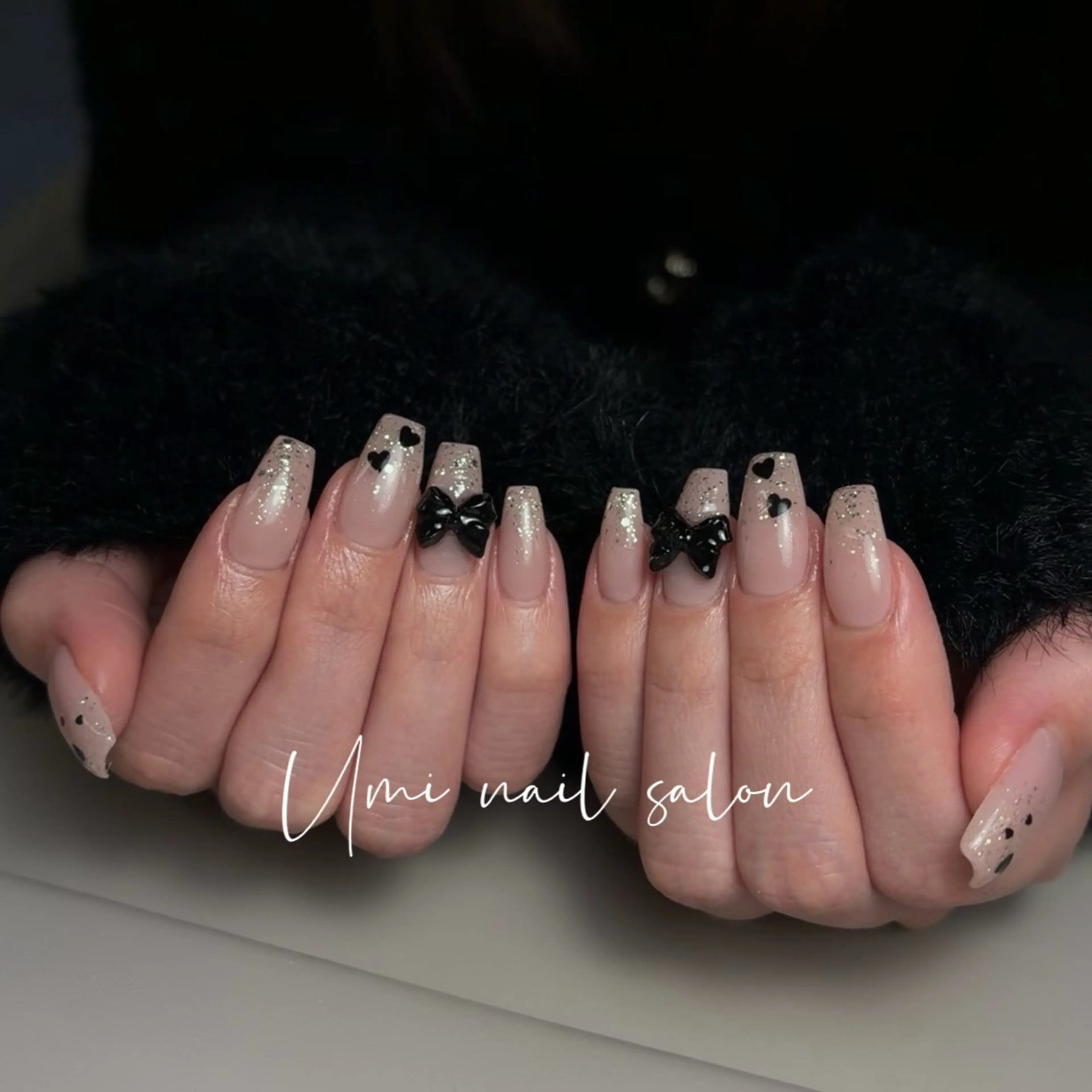 ネイル クリアネイル 成人式 長さ出し フラッシュネイル フットネイル Umi nail Salon所属・Umi.せい 🫧のネイルデザイン