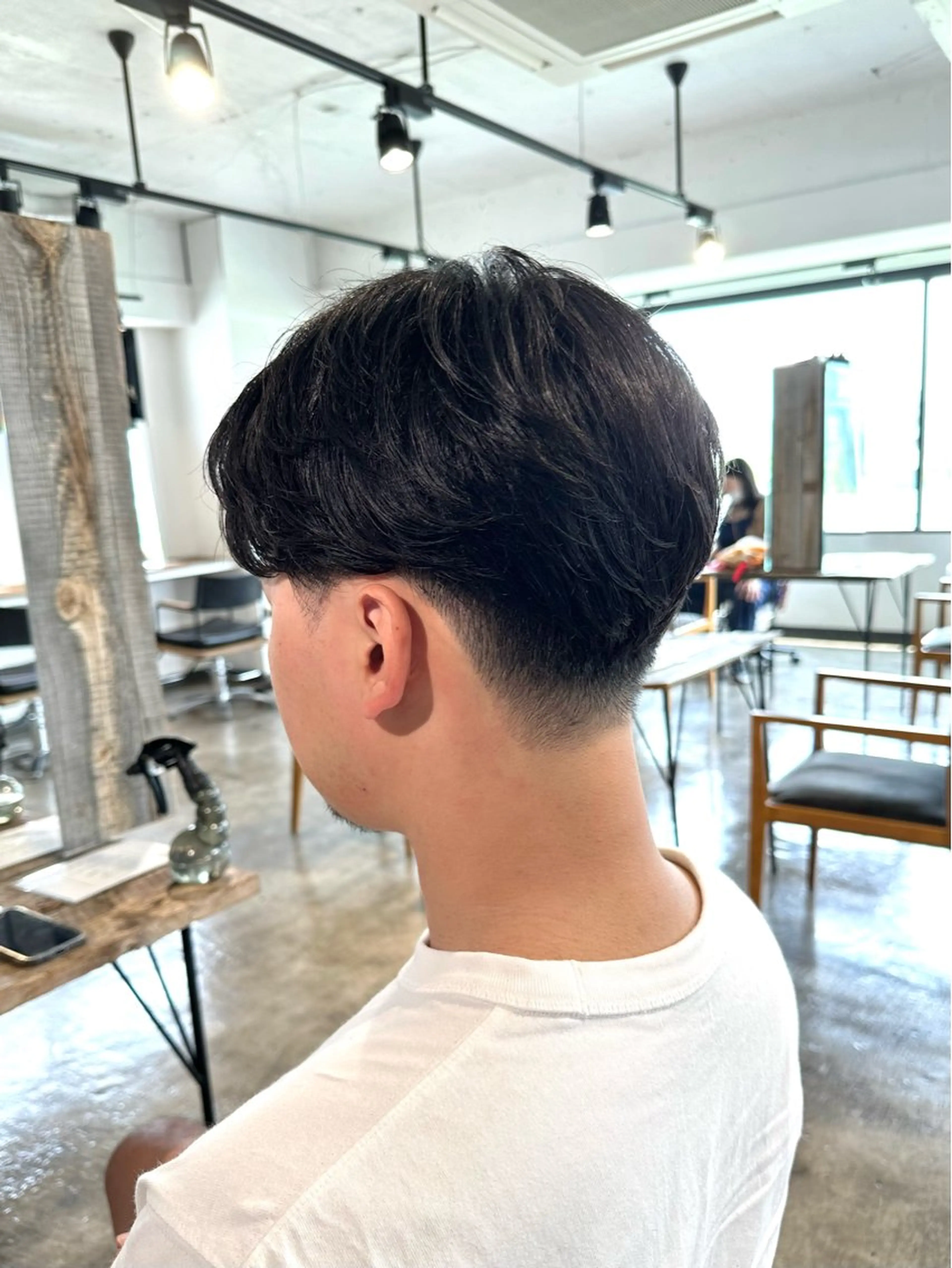 メンズ センターパート メンズパーマ 刈り上げ カット 骨格補正施術/メンズ 専門美容師/YUYAのヘアスタイル