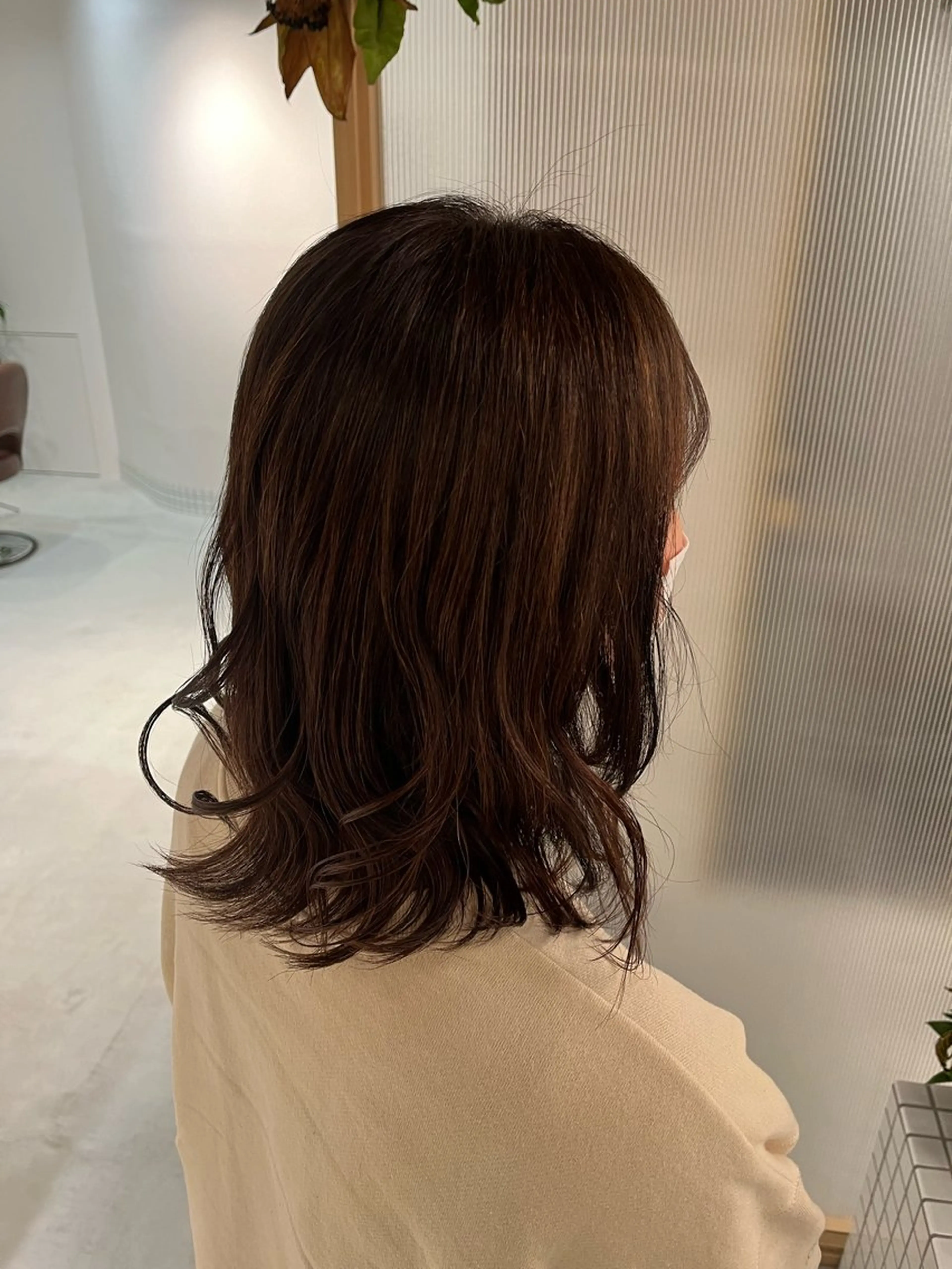 カラー ブラウンカラー グレージュ 太田 恵美梨のヘアスタイル