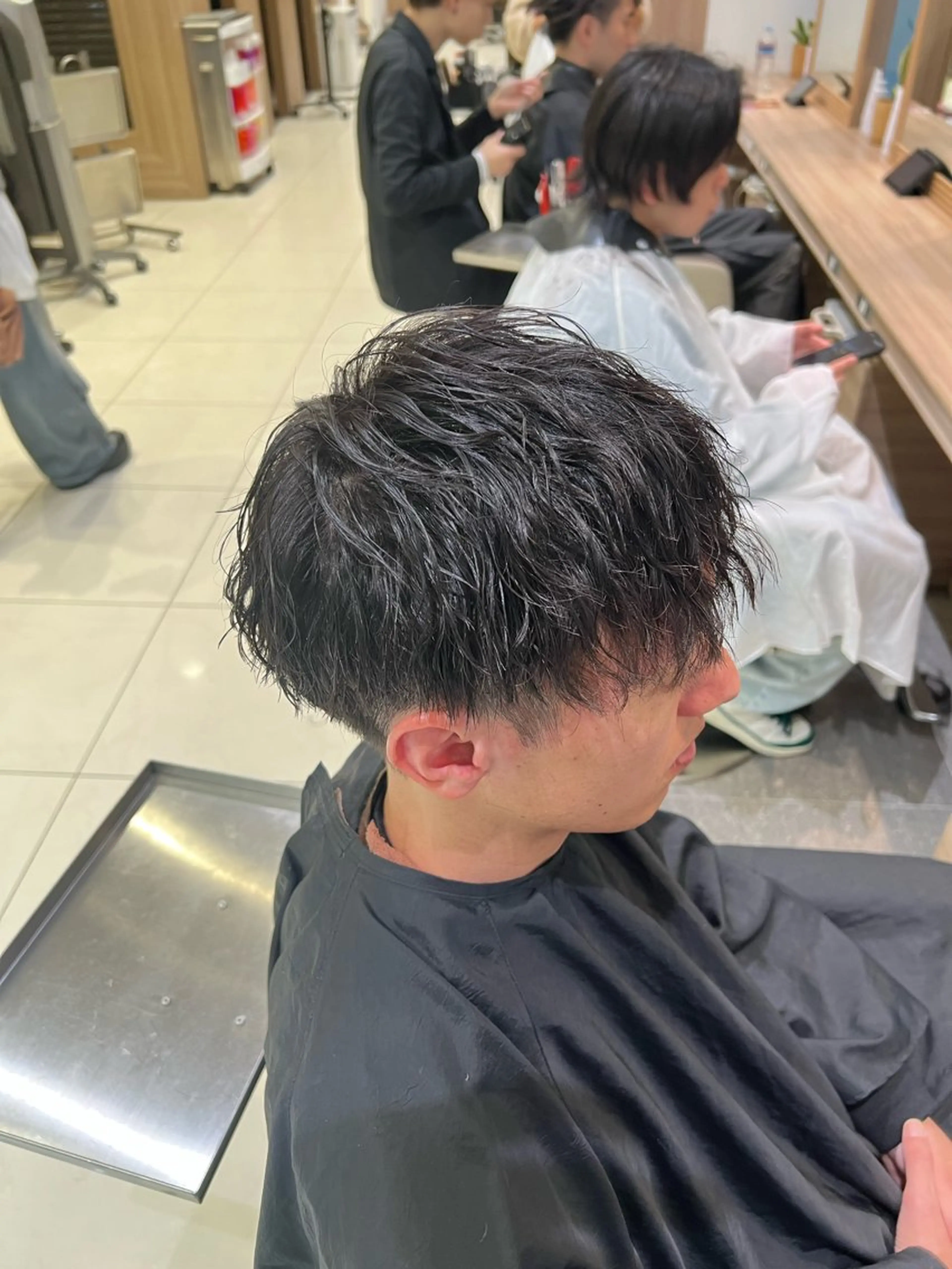 パーマ メンズ カット パーマ SENA 再現性 パーマと縮毛矯正のヘアスタイル