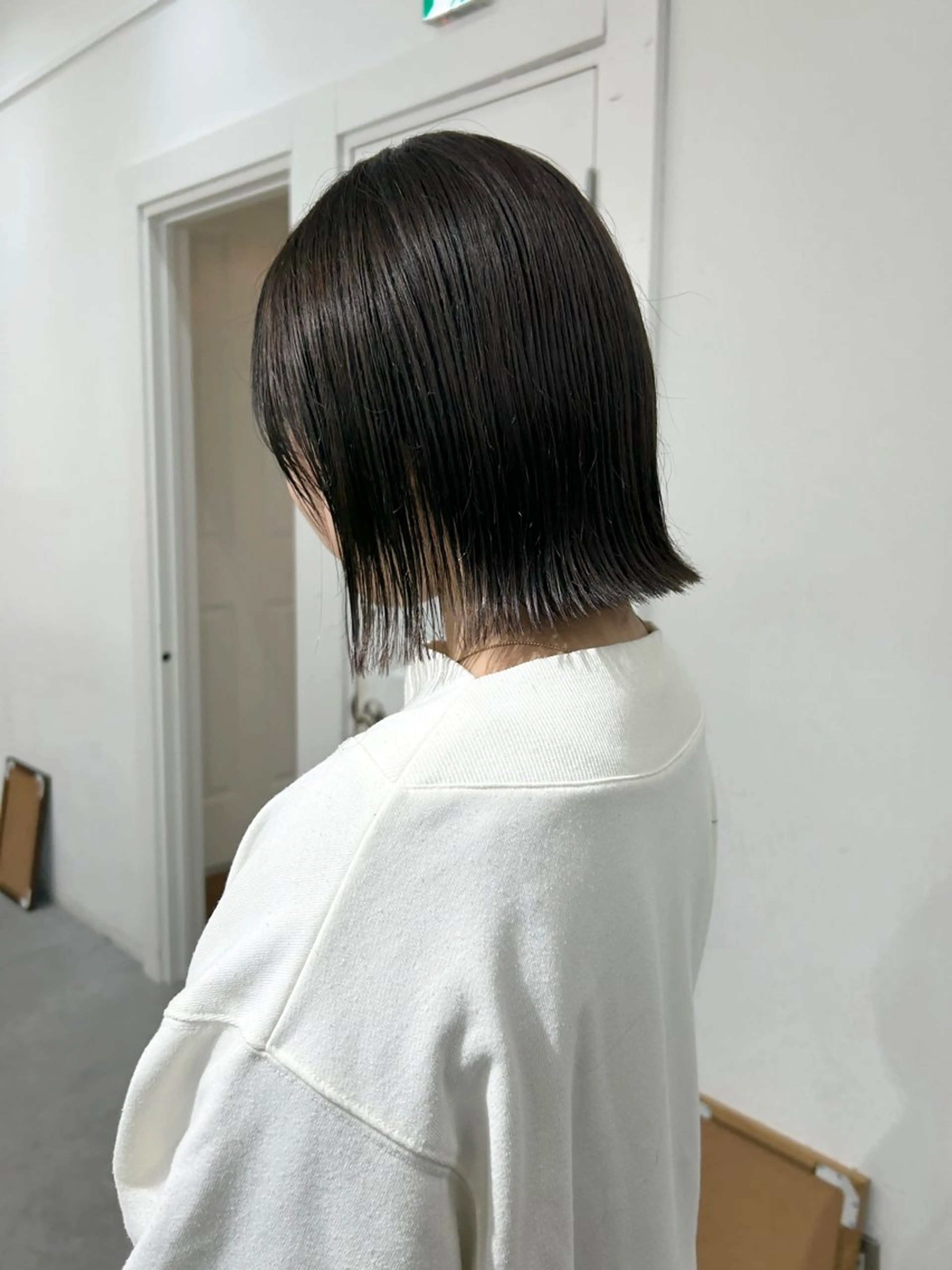 ミディアム カラー レイヤーボブ/ 艶カラー/サナ🌼のヘアスタイル