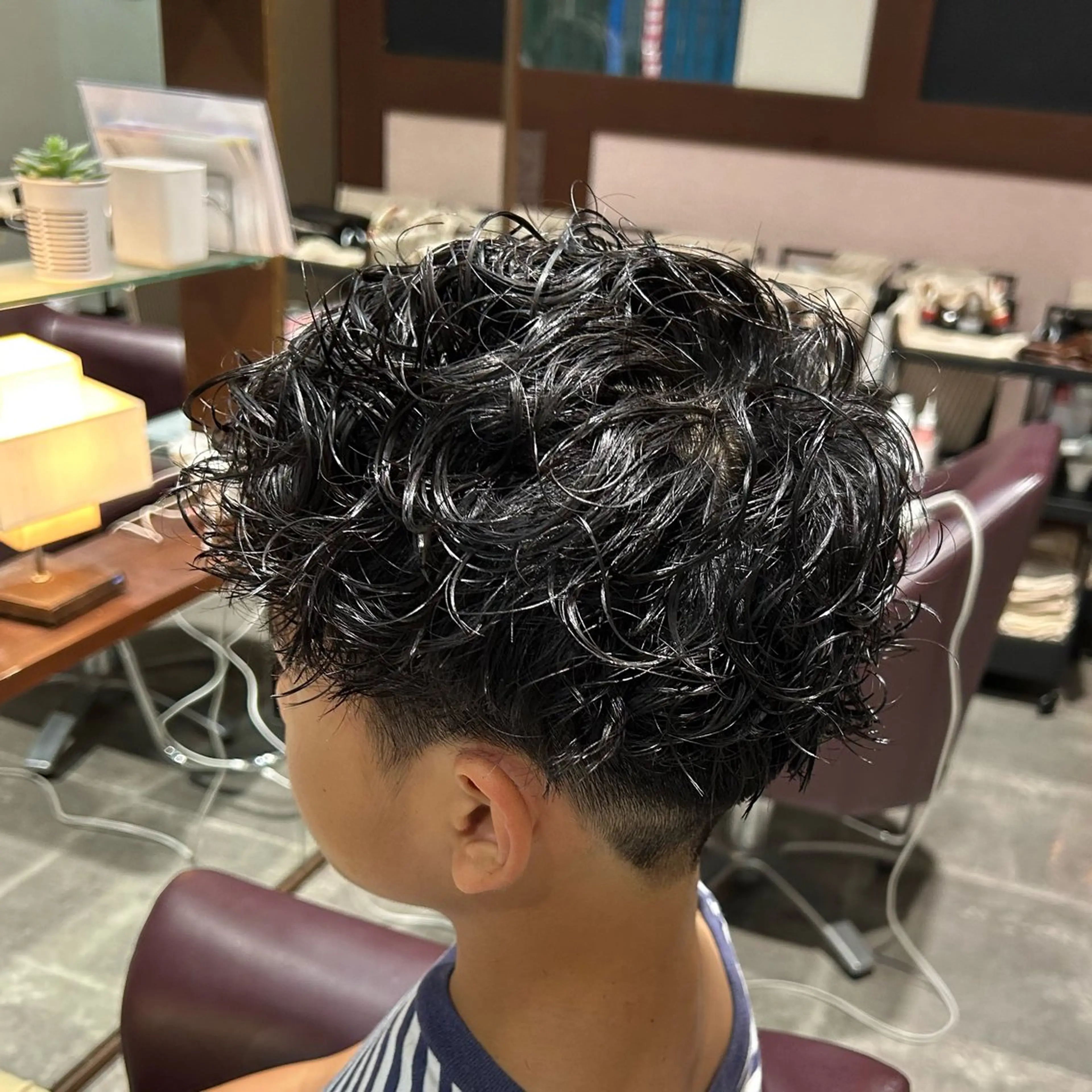 パーマ メンズ LaBless あべのキューズサロン所属・艶カラー/あいか💜 天王寺阿倍野のヘアスタイル