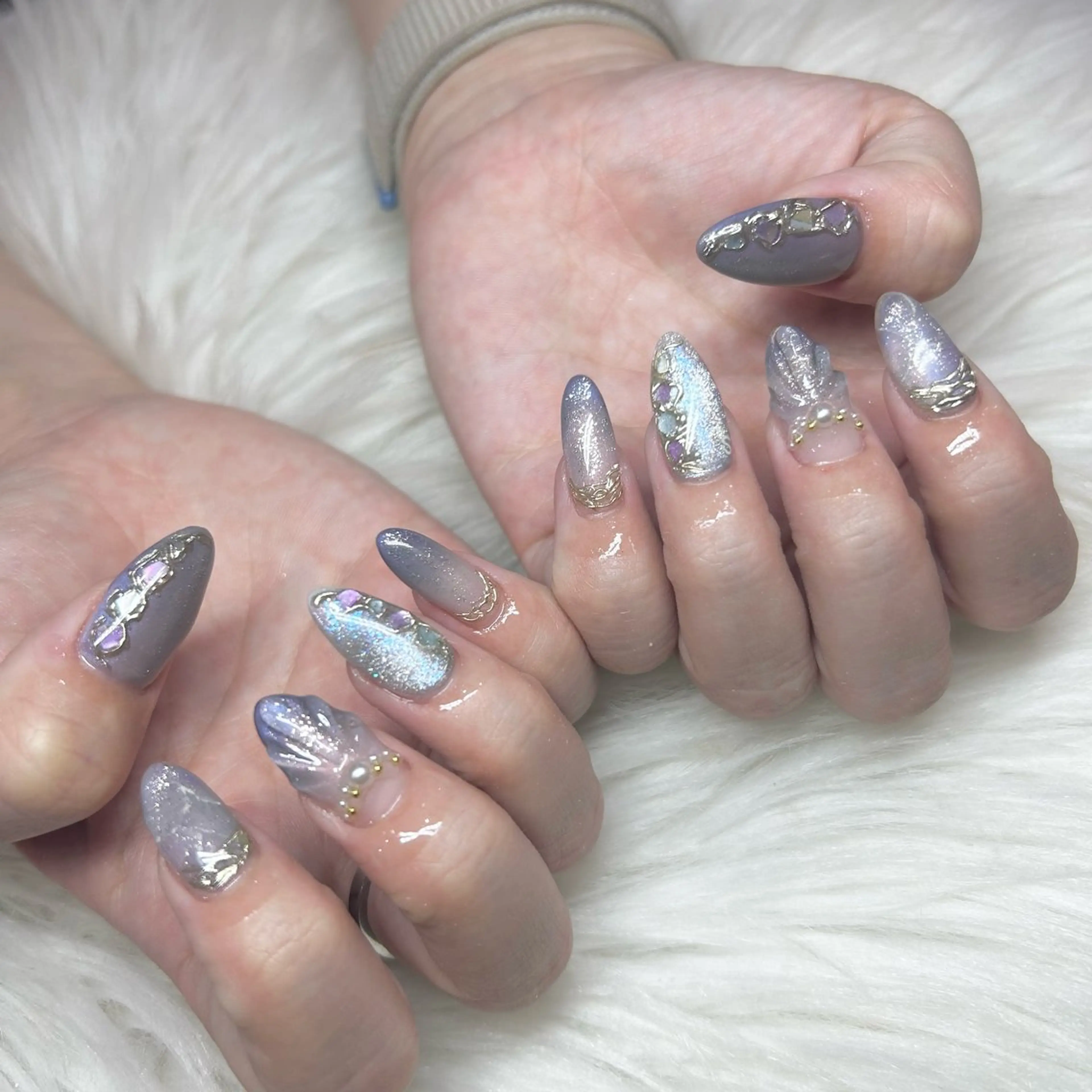 ネイル 長さ出し ハンドネイル -Rien- プライベートサロンのネイルデザイン