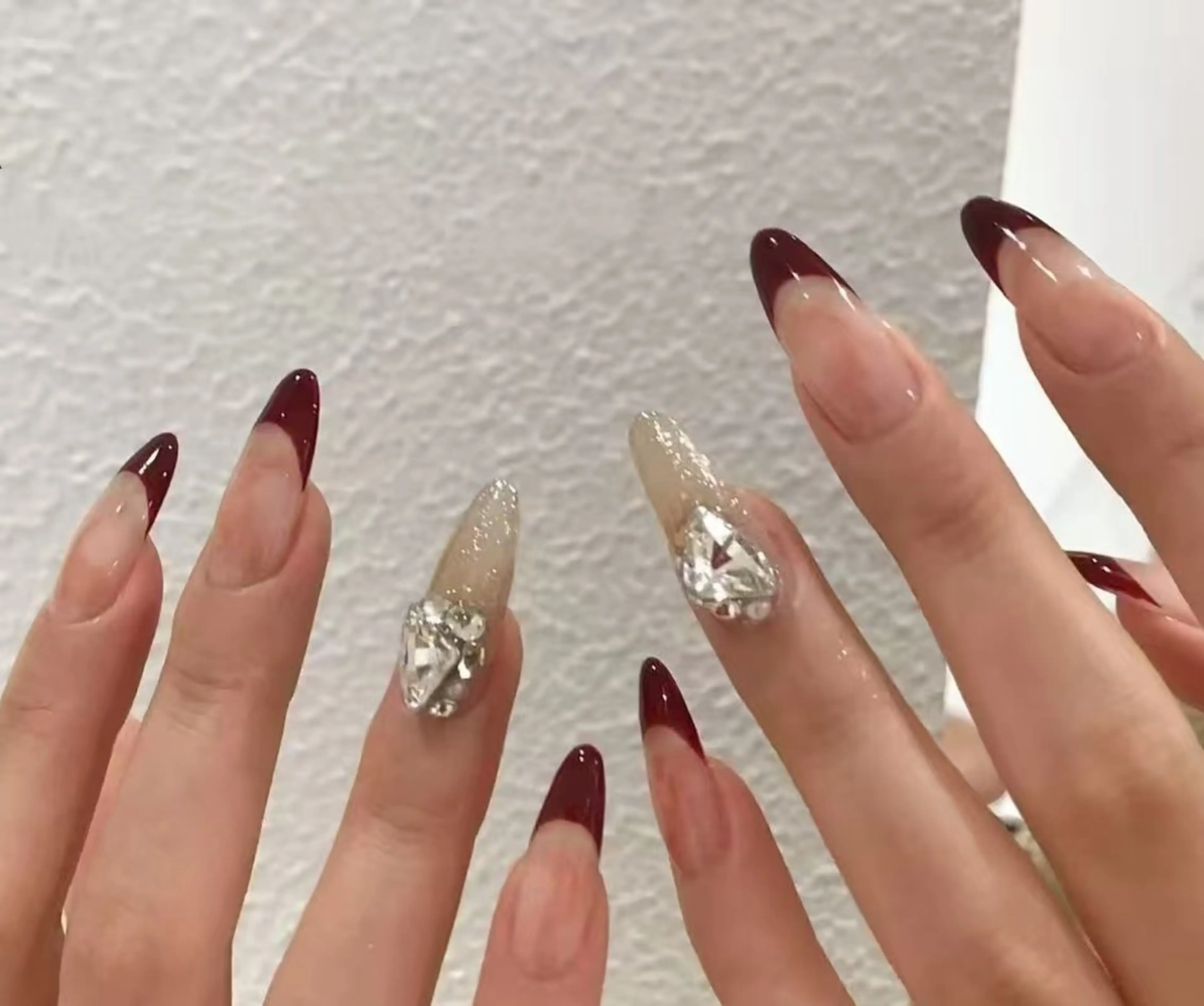 ネイル オーロラネイル フラワーネイル フットネイル フレンチネイル ジェルネイル ハンドネイル BabyYouMi ねねのネイルデザイン