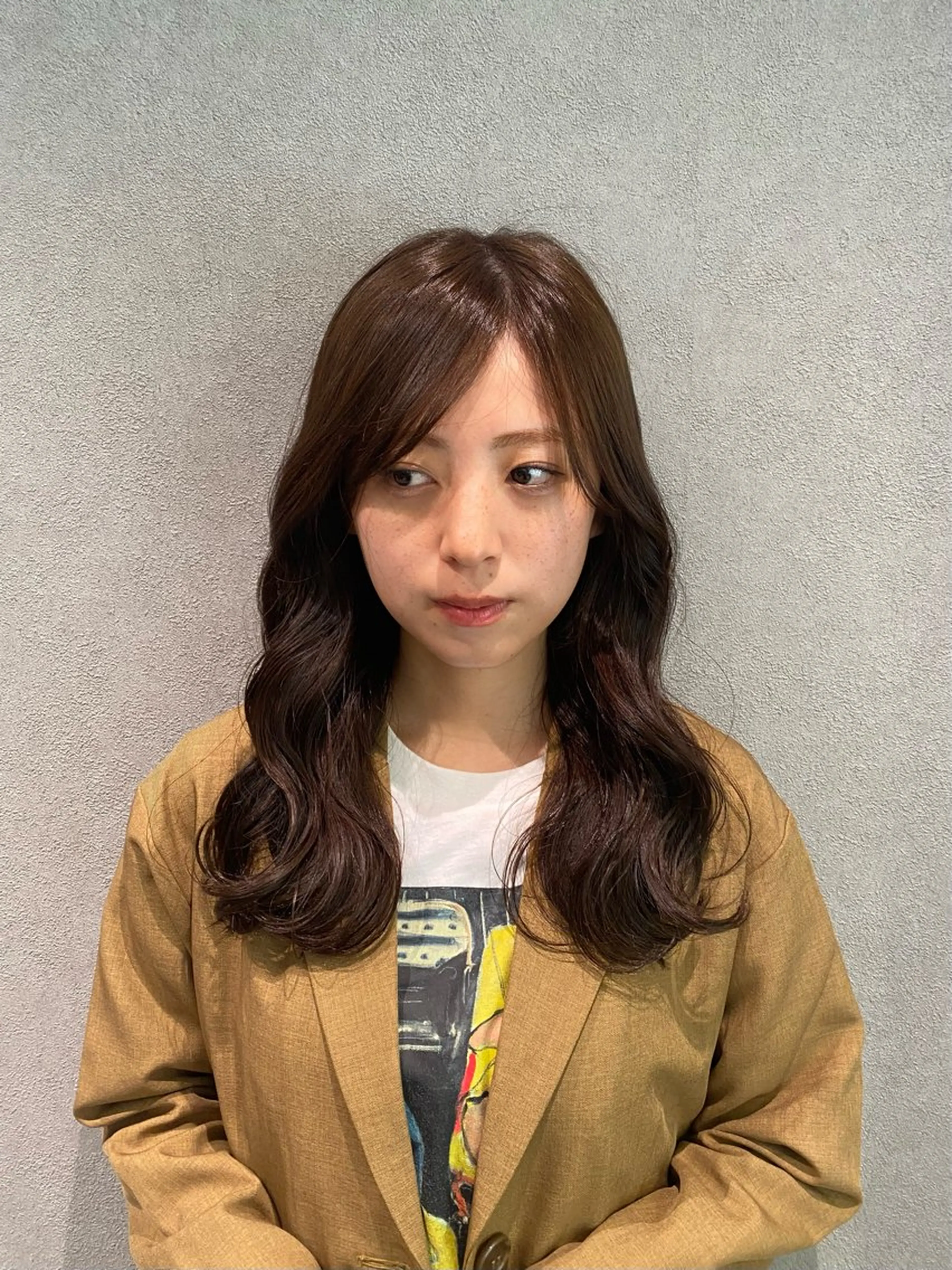 セミロング カラー セミロングパーマ Chouette .ayakaのヘアスタイル