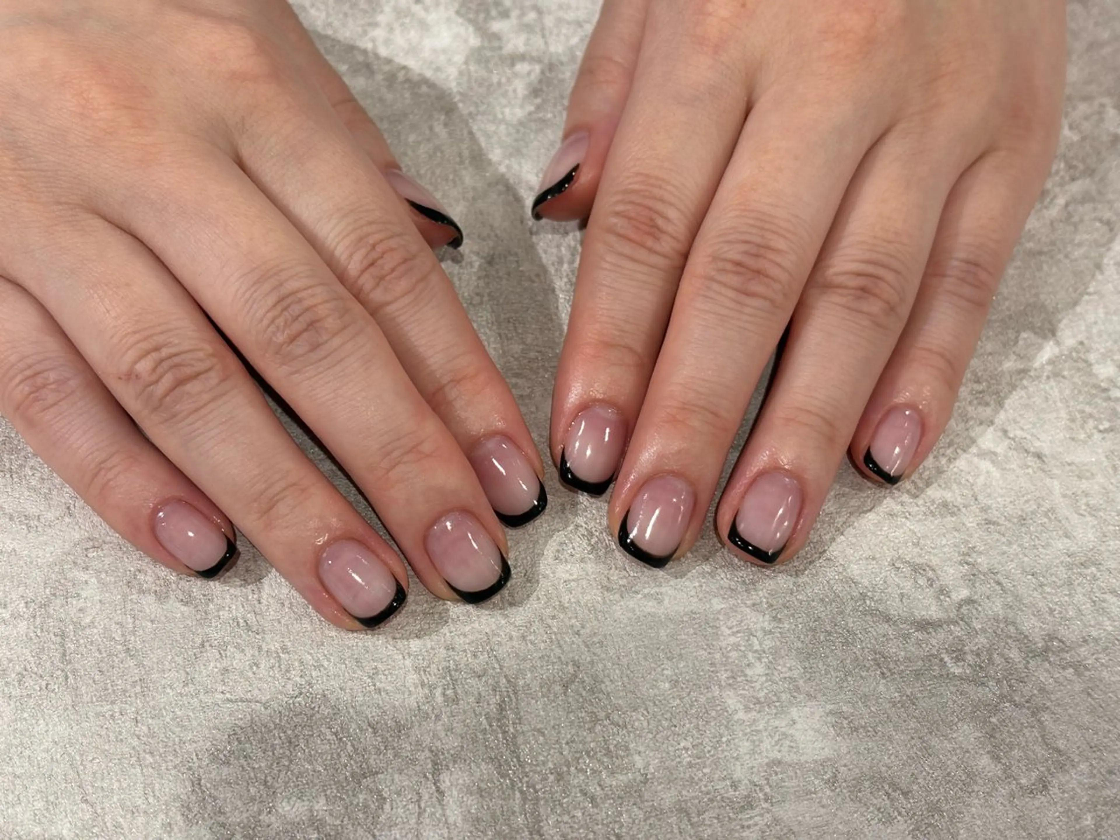 ネイル フレンチネイル LaShade Nail Studio所属・chihiro 練習モデル募集中のネイルデザイン