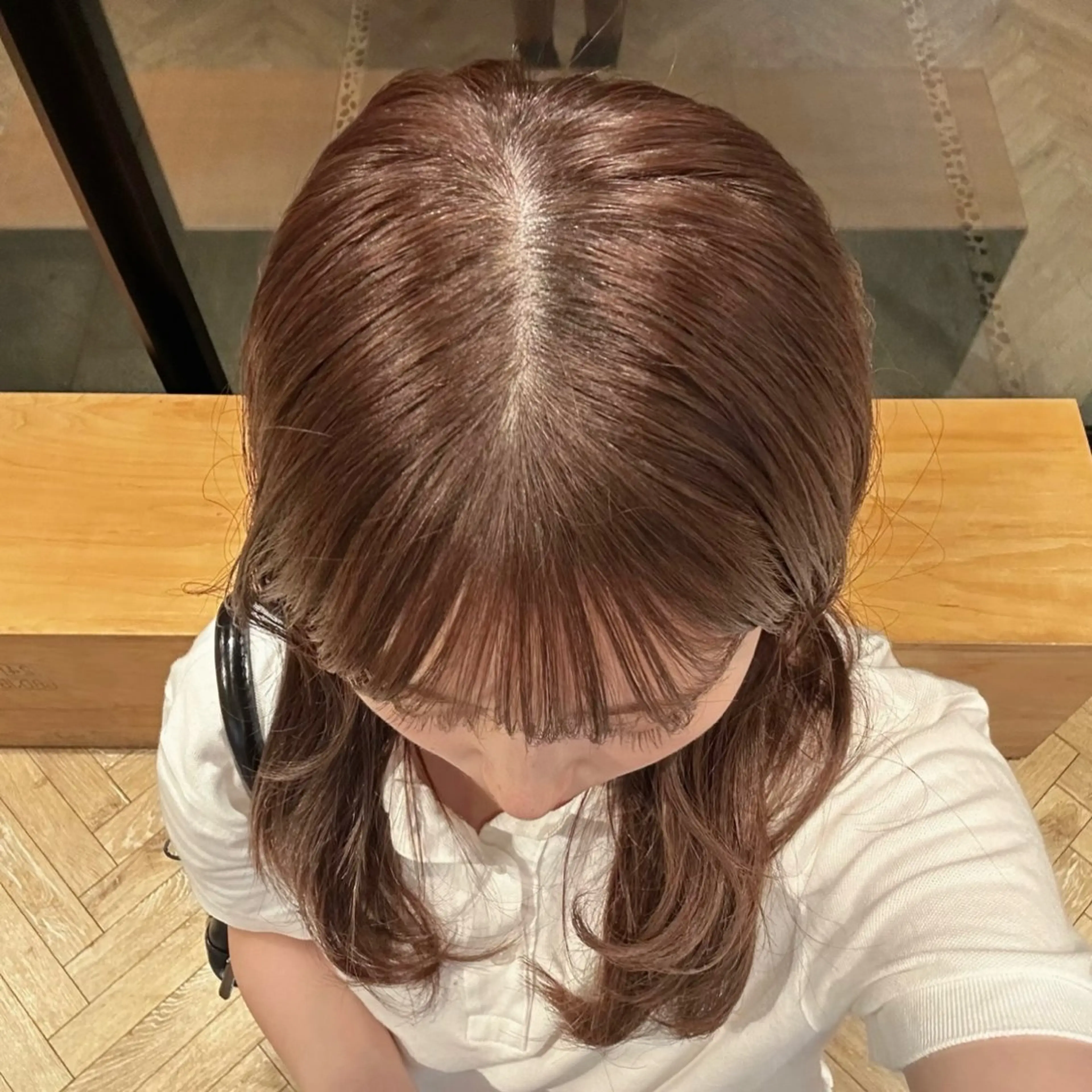 ミディアム カット ヘアカラー トリートメント ヘアセット 🌸透明感/レイヤー / 栗林 彩🌸のヘアスタイル