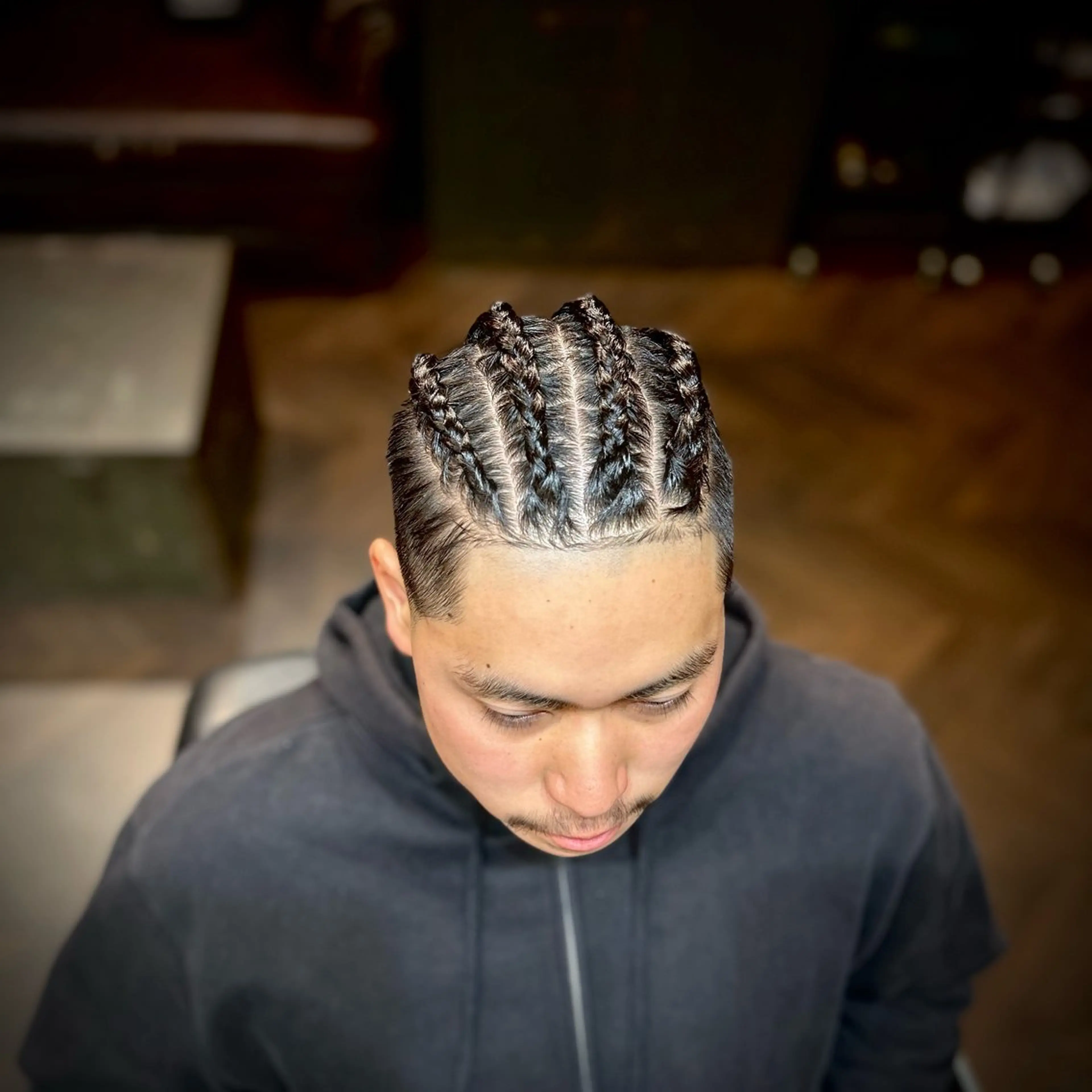 メンズ オールバック フェードカット スキンフェード カット ヘアセット BarberShop Un-fil所属・TAIGA -BARBERのヘアスタイル