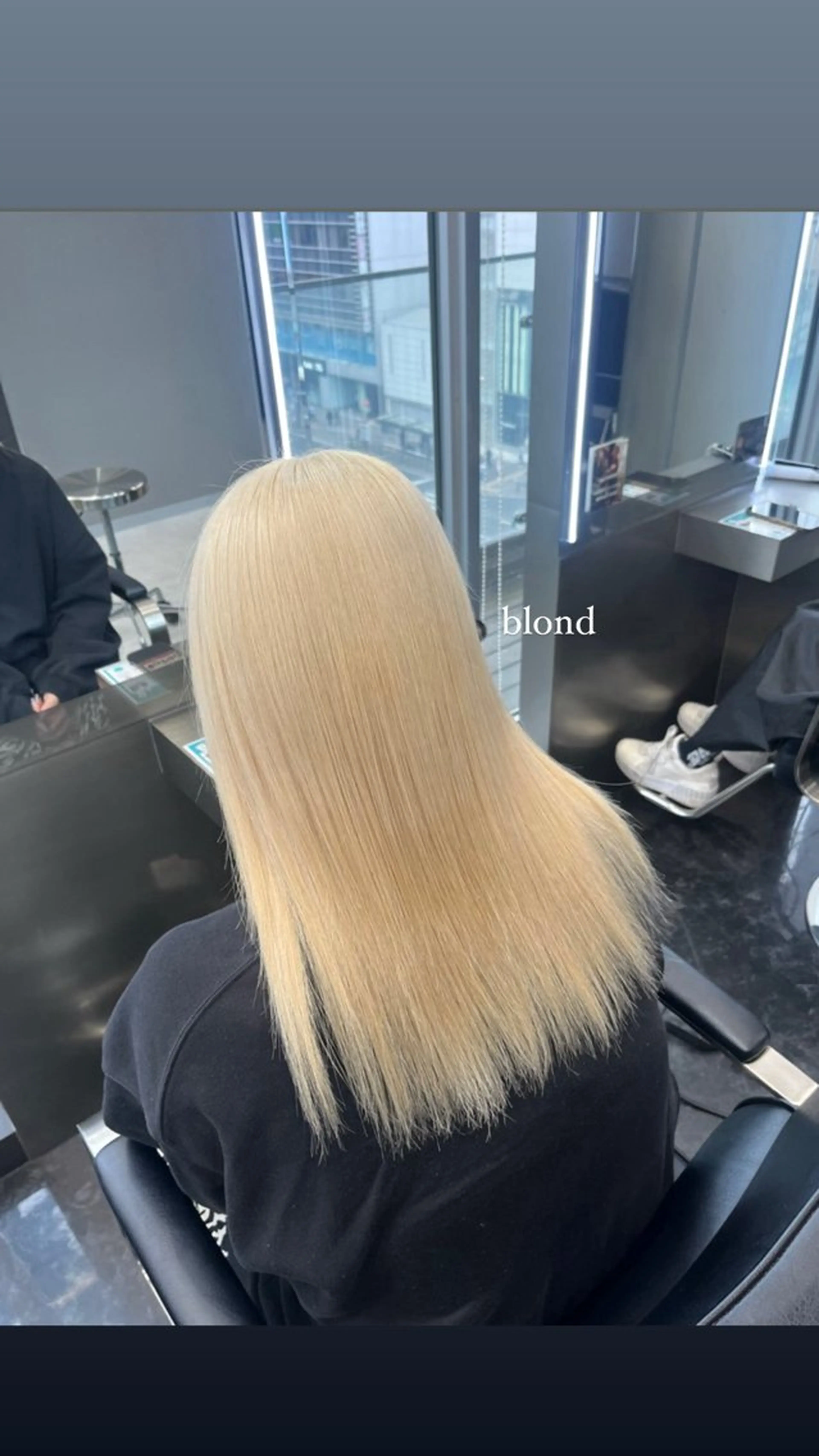 セミロング カラー ヘアアレンジ ヘアカラー トリートメント ヘアセット ハイトーン/透明感 髪質改善/rinaのヘアスタイル