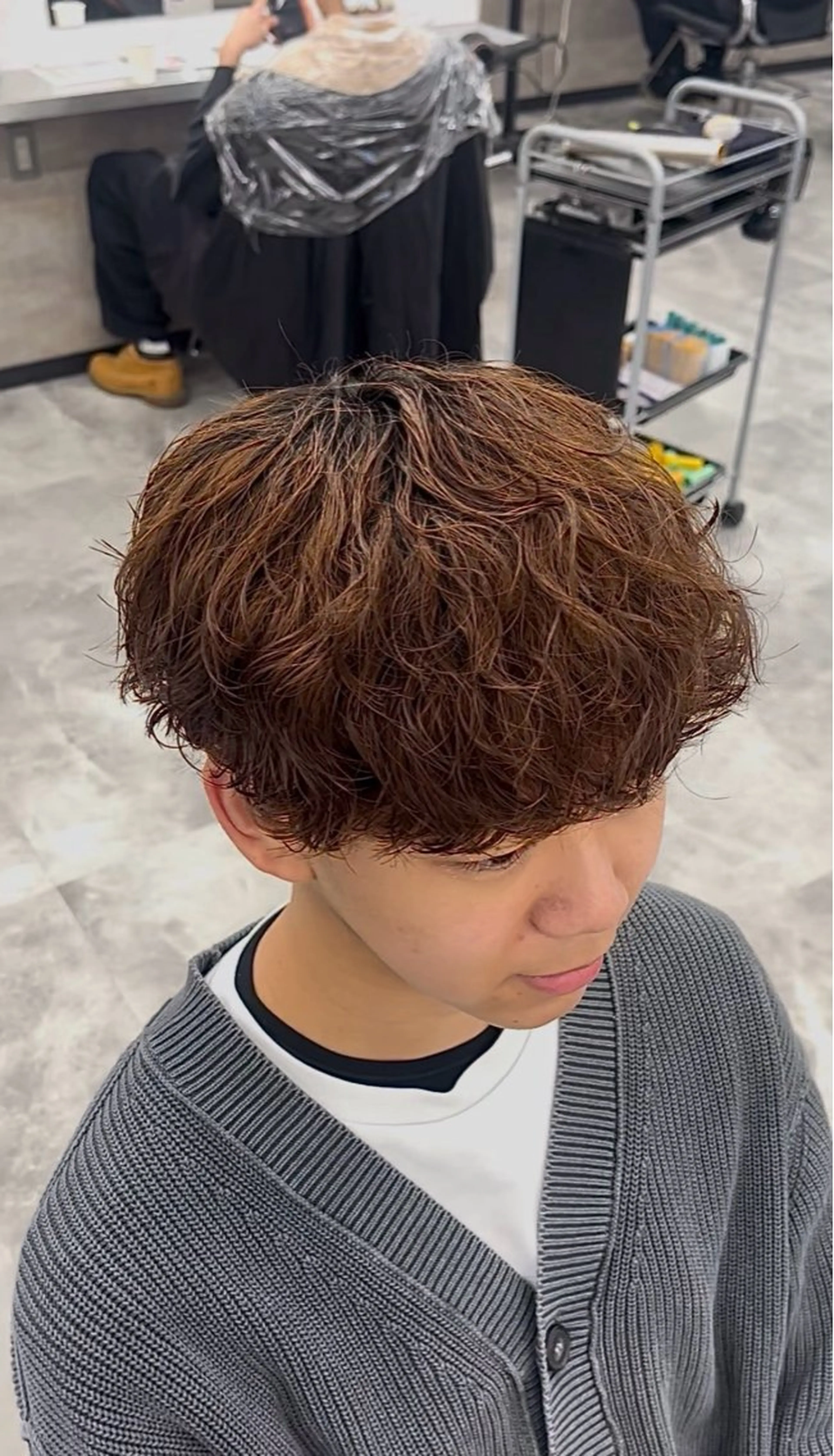 カラー パーマ メンズ メンズパーマ HOMME    BLANCHE所属・Seira 札幌メンズサロンのヘアスタイル
