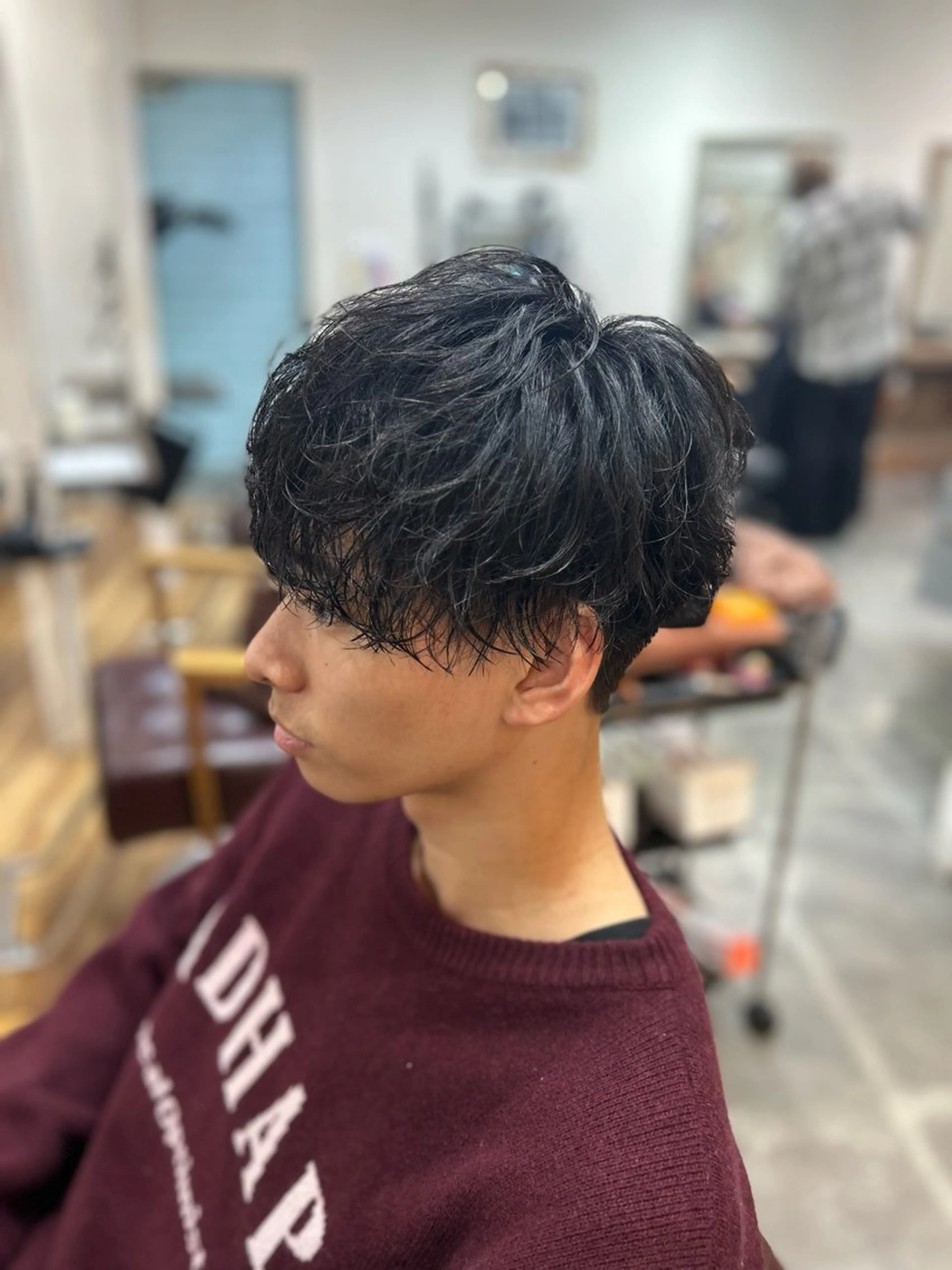 ショート パーマ メンズ メンズブリーチ メンズインナーカラー メンズ韓国風 メンズメッシュ マッシュ カット パーマ CECIL hair なんば店所属・メンズパーマ 艶髪☆店長☆有馬のヘアスタイル