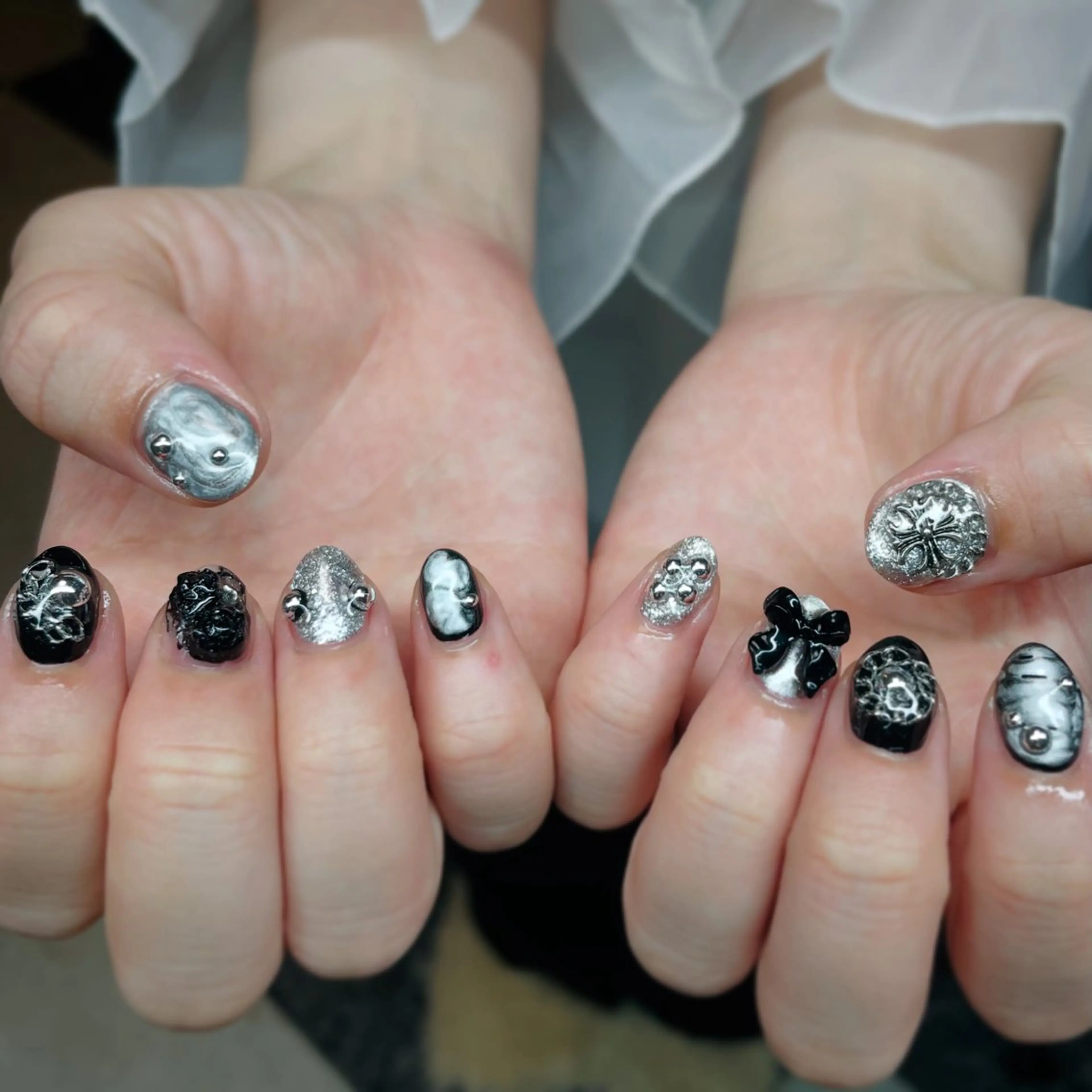 ネイル アートネイル シンプルネイル ハンドネイル posa nail モエミのネイルデザイン