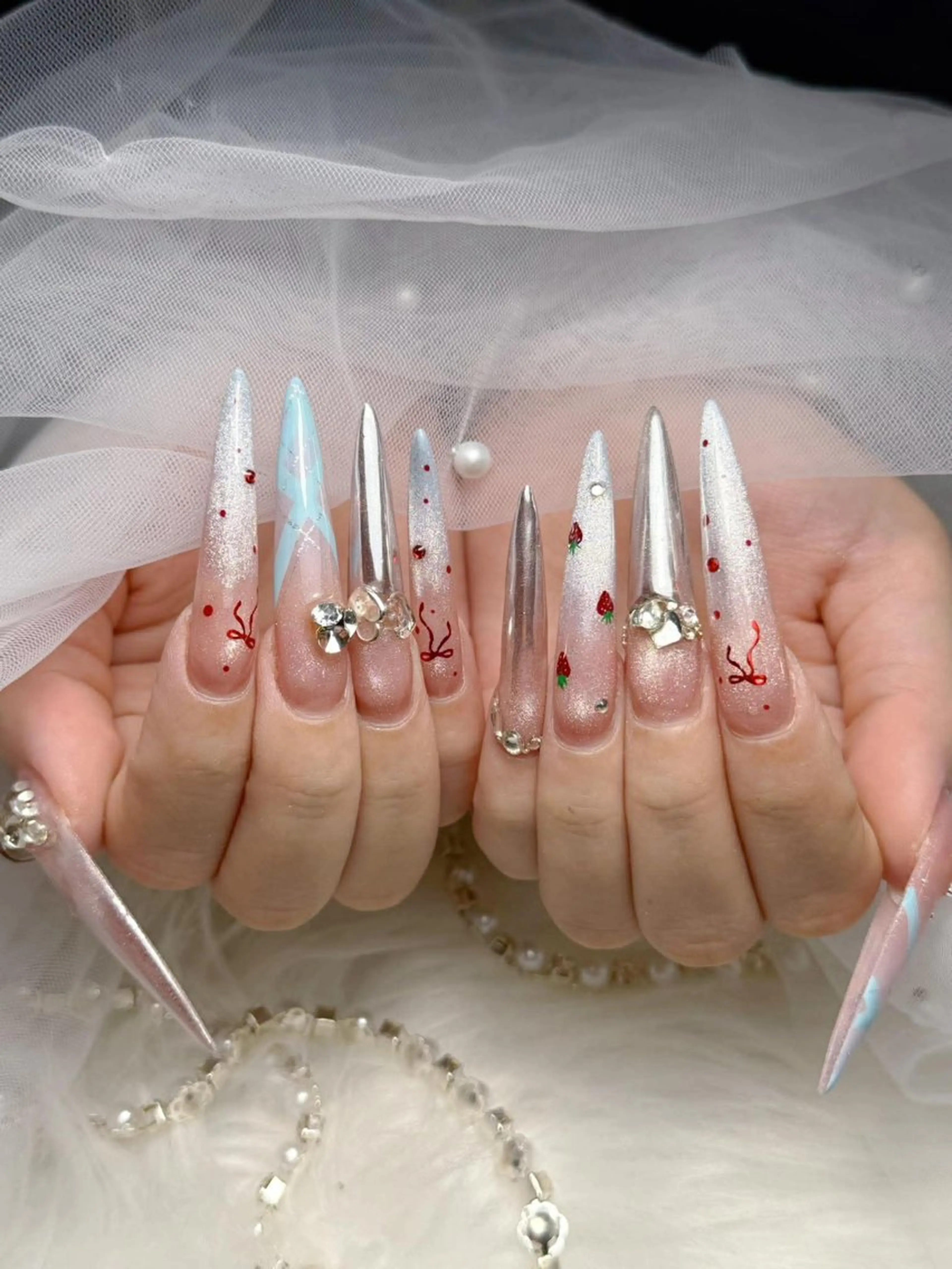 ネイル アートネイル オーロラネイル ブラウン ジェルネイル グラデーション ハンドネイル ハンドケア Nova Nailのネイルデザイン