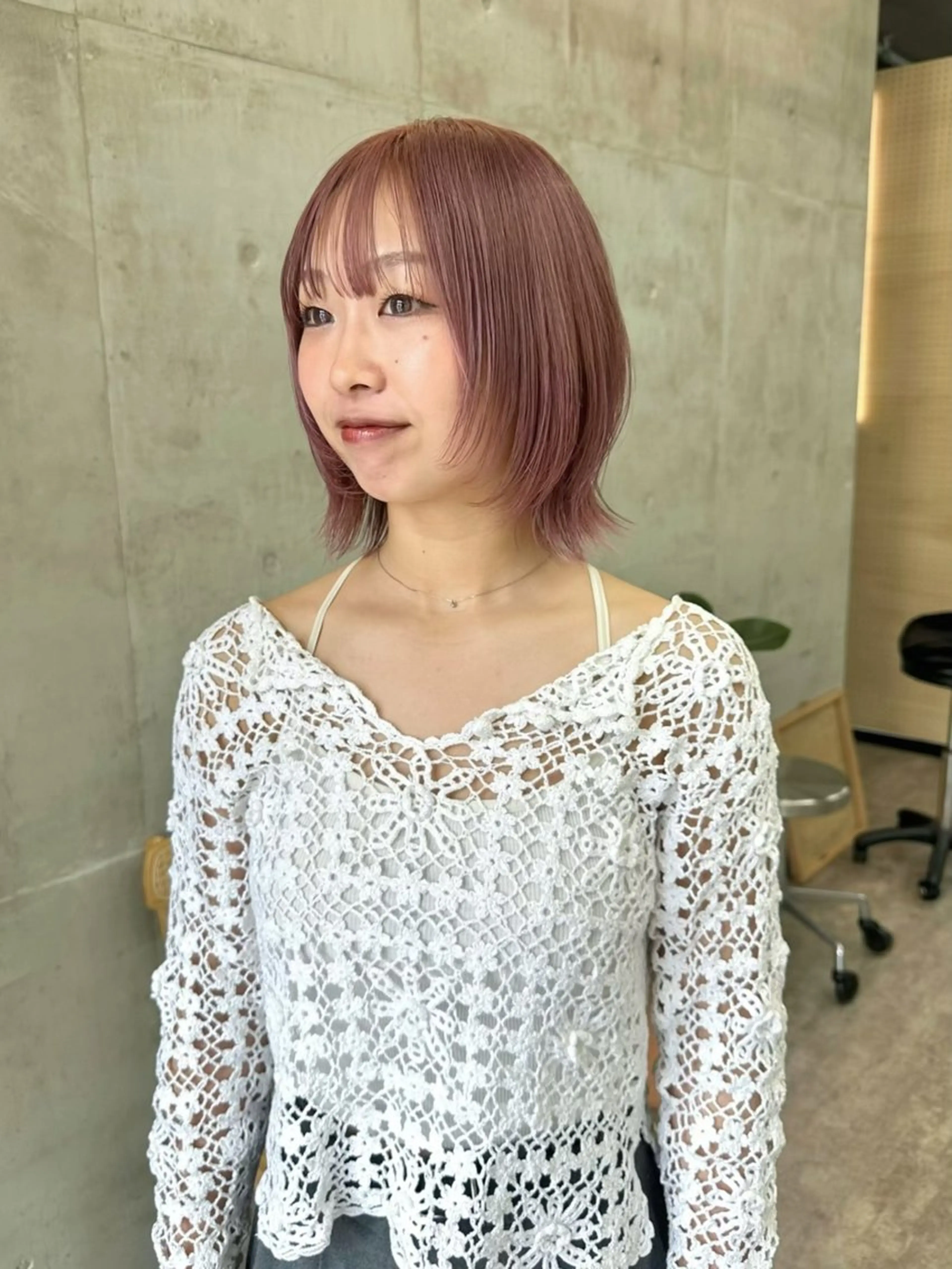 ショート カラー ラベンダーカラー ラベンダーピンク ピンクカラー レイヤーカット ヘアカラー トリートメント カットモデル募集中 ／HARUKA🎀のヘアスタイル