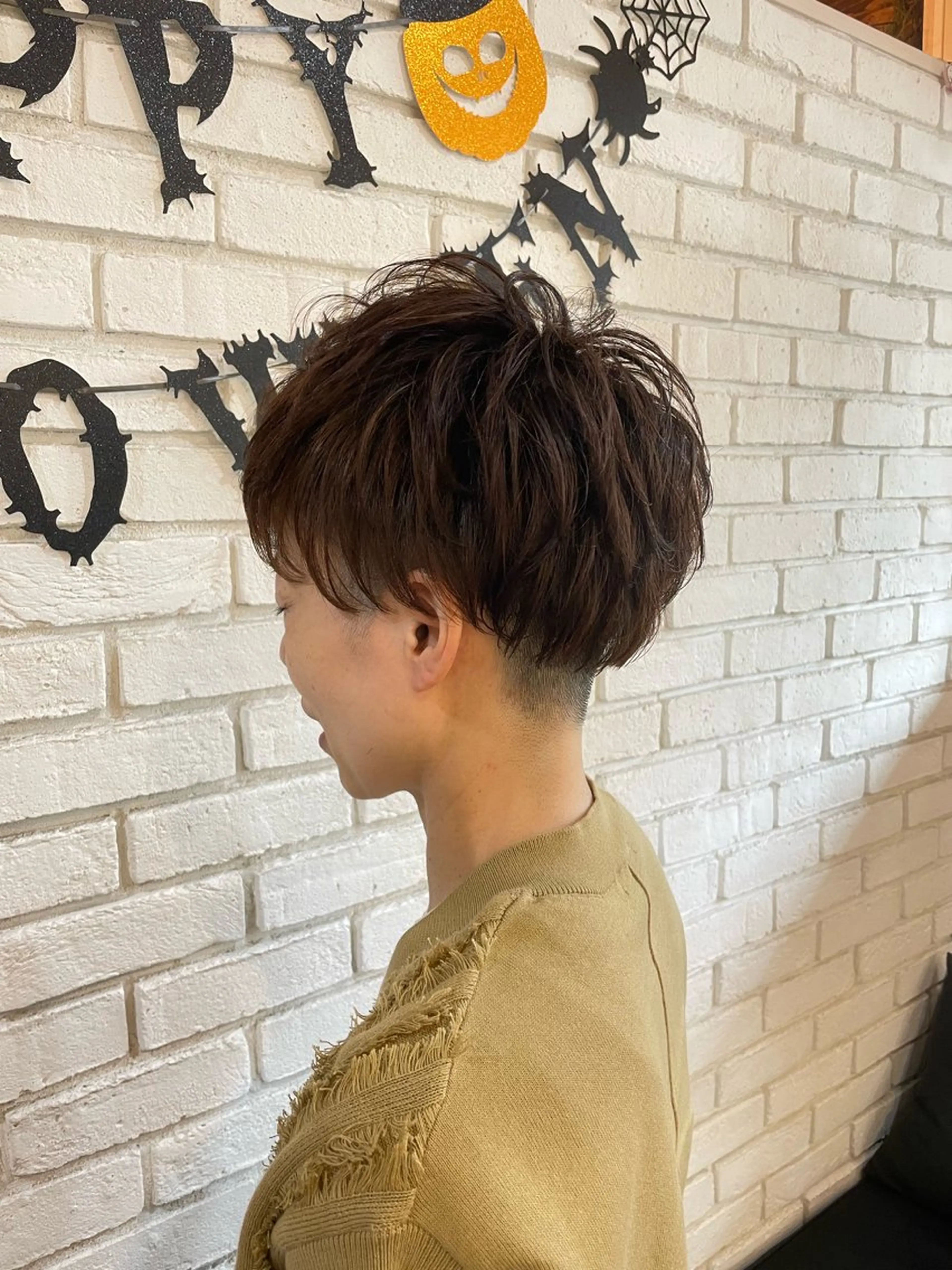 ショート パーマ ハンサムショート ショートヘア カット パーマ minami🌿‬ 透明感カラー🫧のヘアスタイル