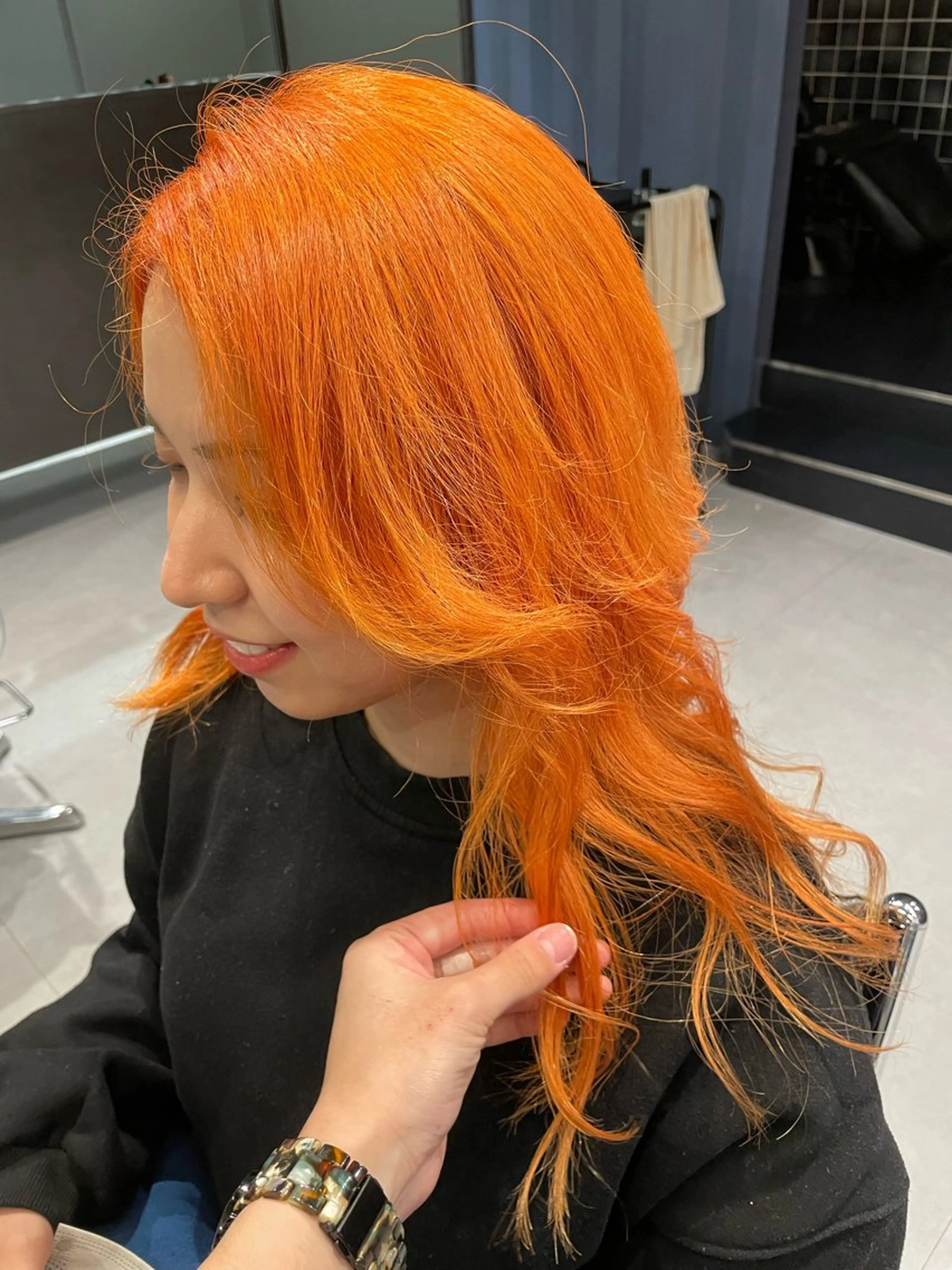 セミロング ヘアカラー トリートメント qulim所属・qulim【クリム】 /ハイトーン/海音のヘアスタイル