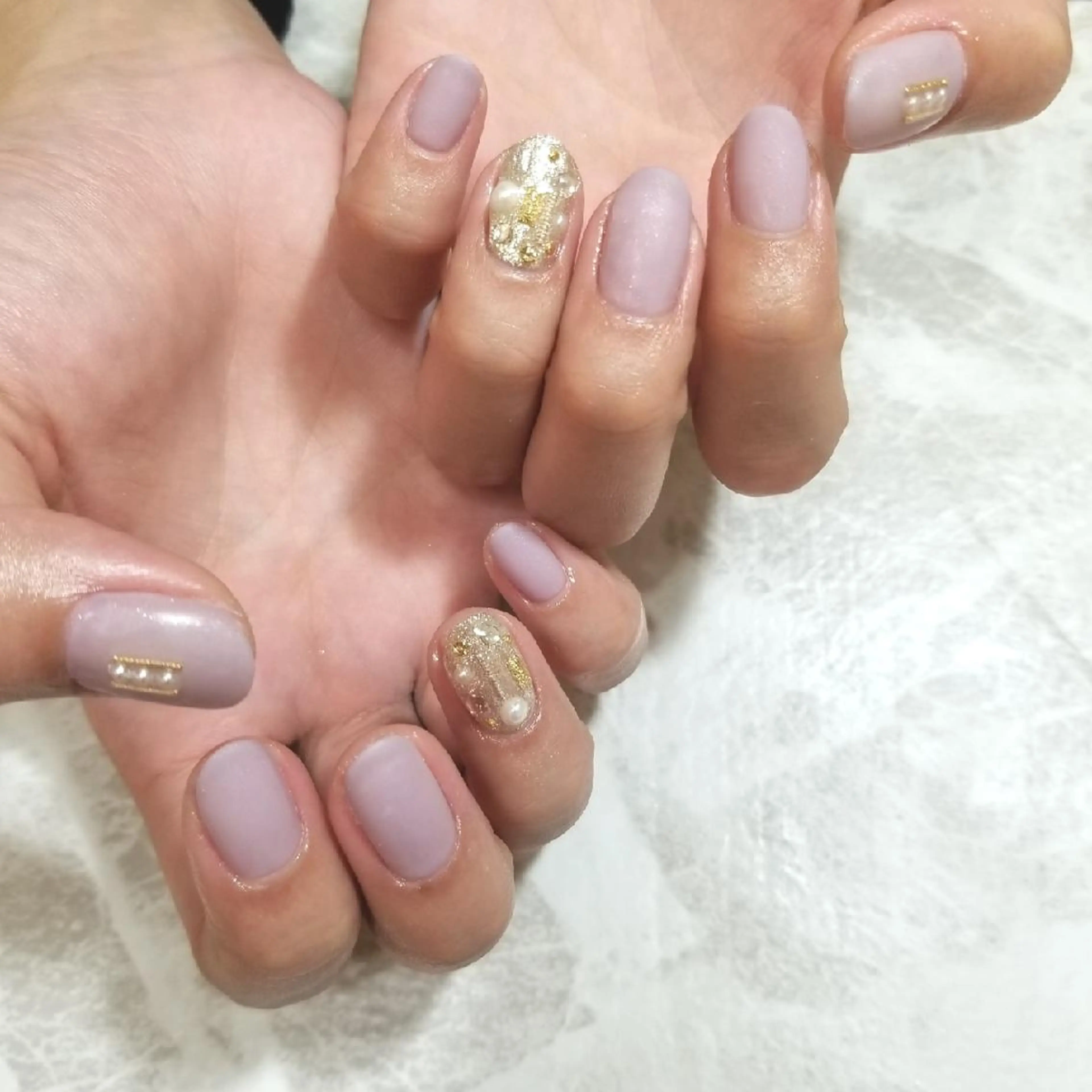 ネイル キラキラネイル マットネイル ハンドネイル nailatelier nijiiro.所属・nijiiro🌈 サトウのネイルデザイン