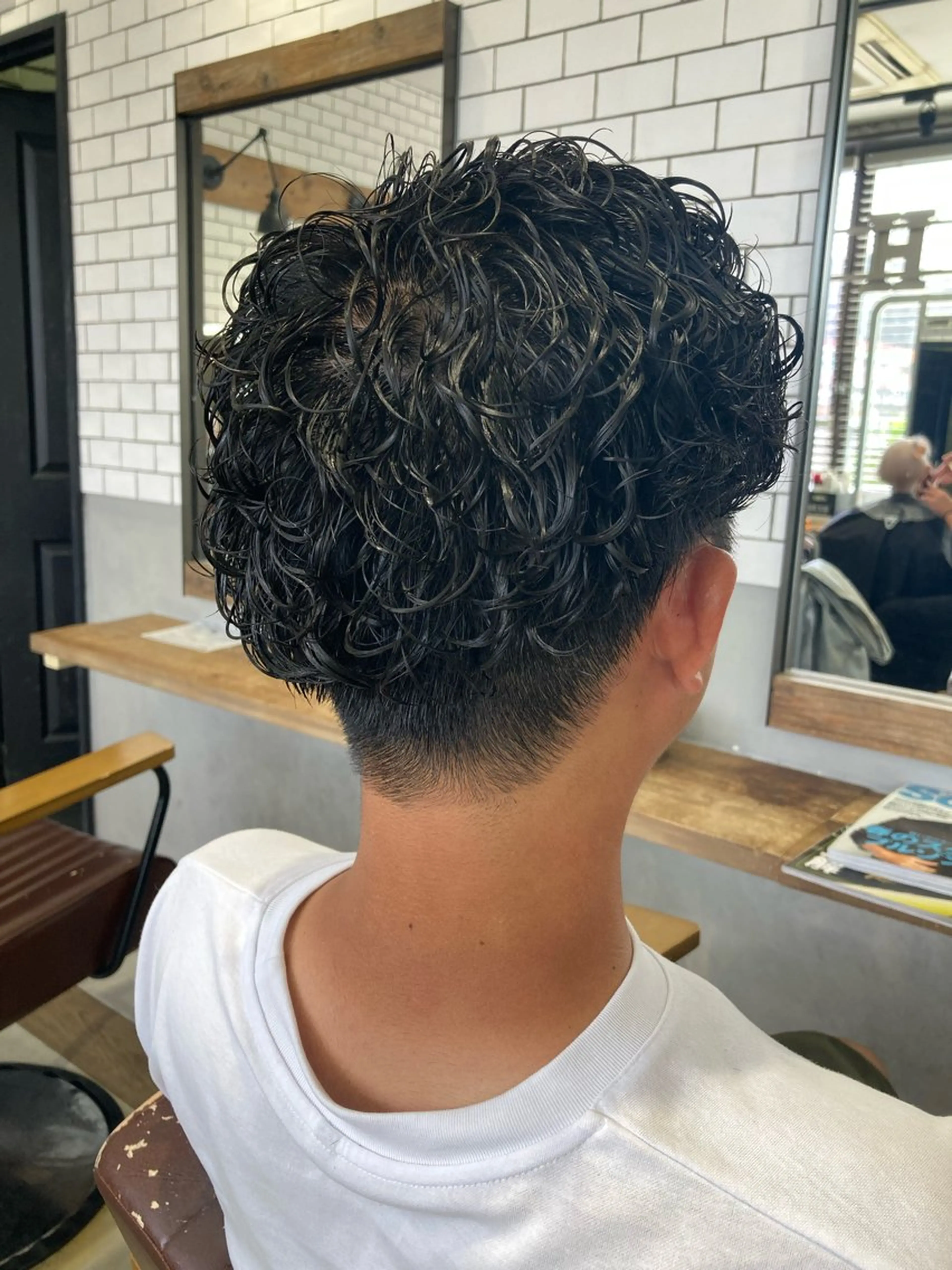 ショート カット パーマ 菊地 優斗のヘアスタイル