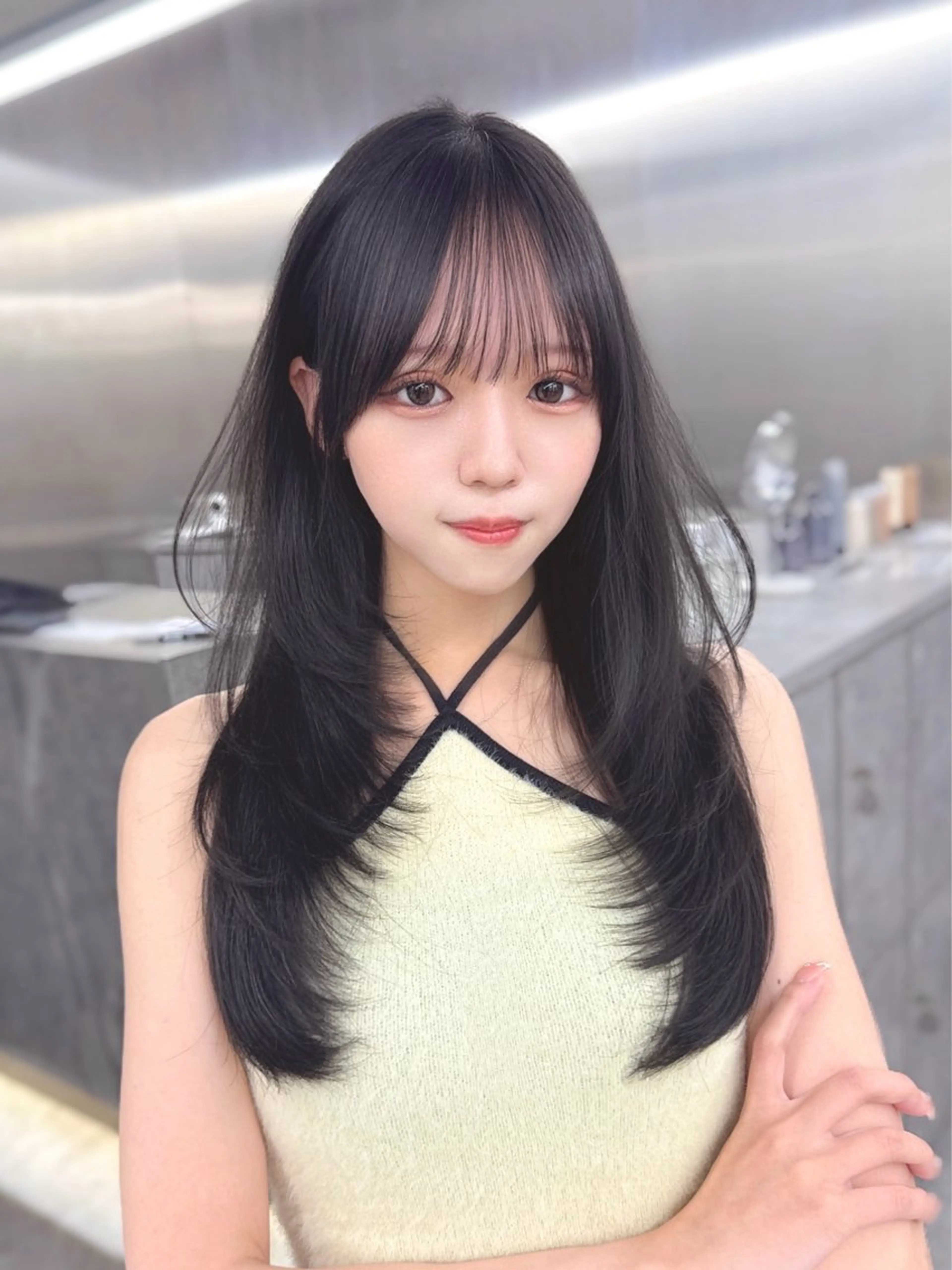 ロング カラー MAEUL luna所属・前髪顔周り/レイヤー 韓国/桔川恒のヘアスタイル