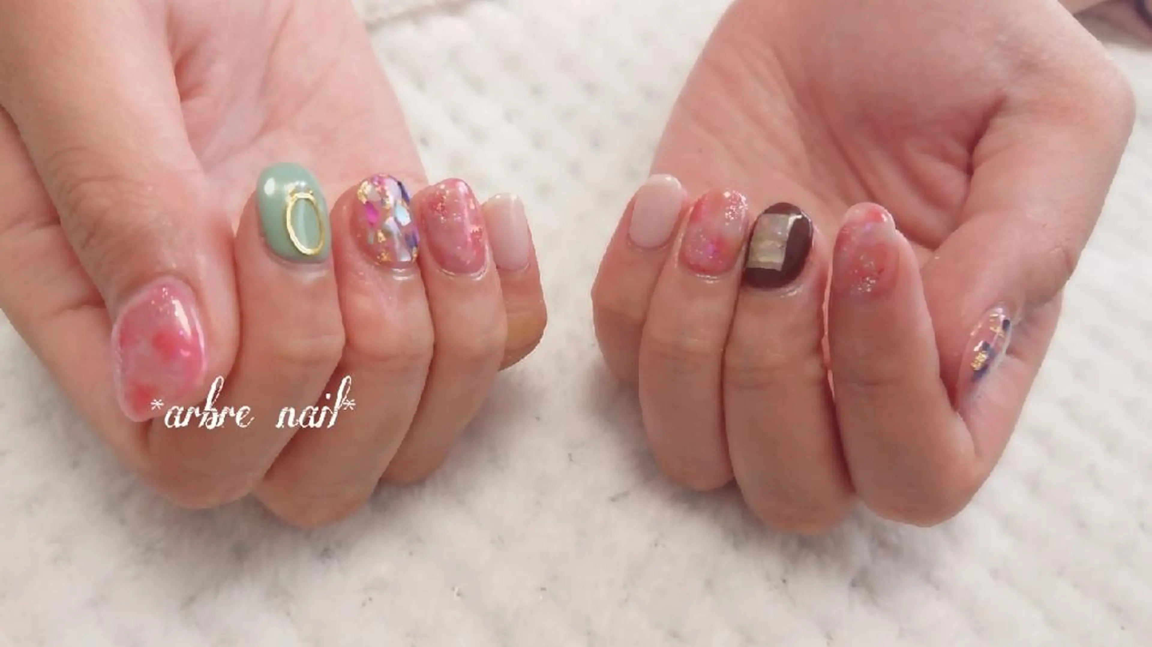ネイル ＊arbre nail＊.アーブルネイル所属・✯.。 arbre  nail 。✯.のネイルデザイン