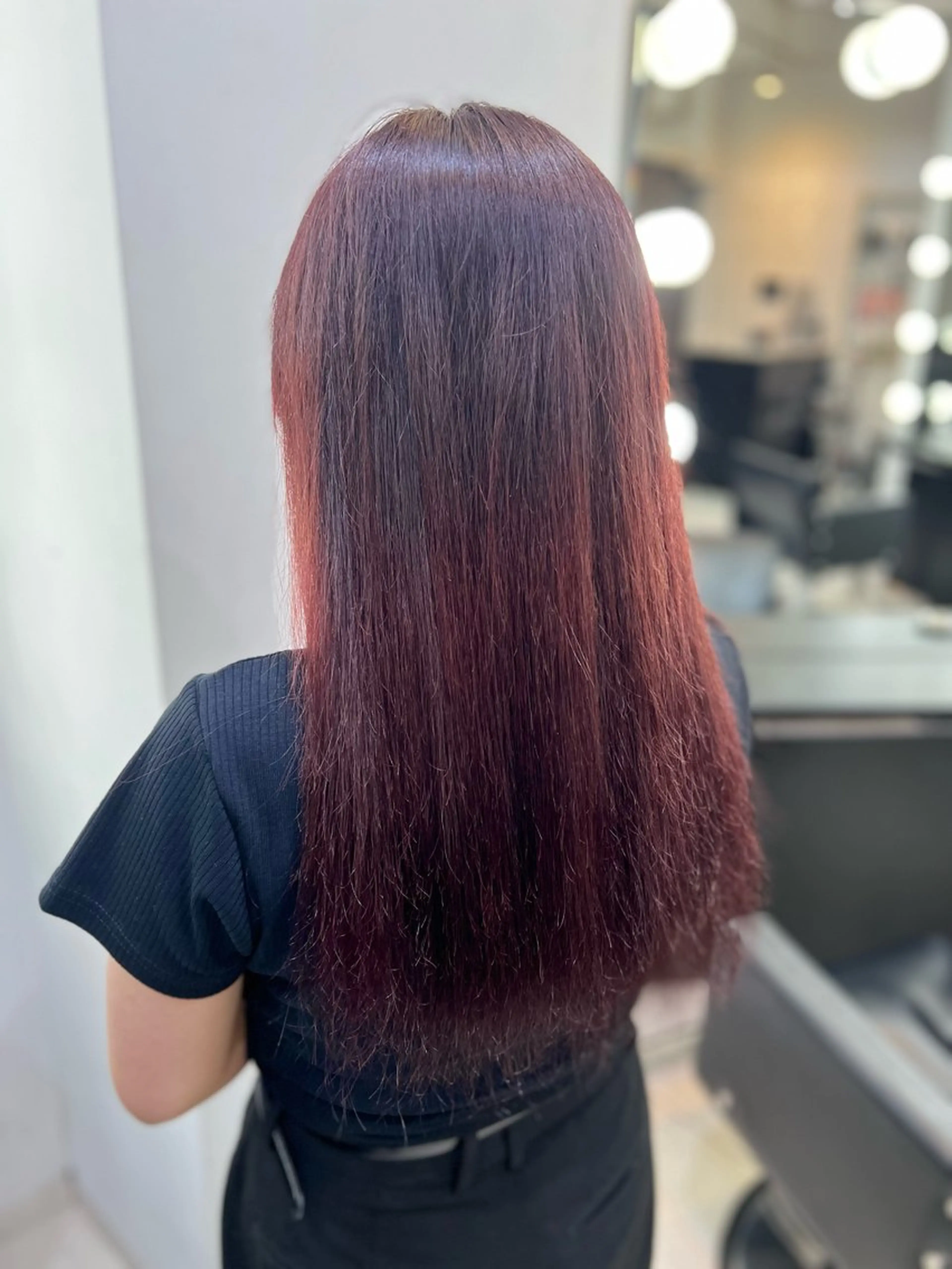 カラー ボルドーカラー パーマモデル募集中 ／   DAIA🔥のヘアスタイル