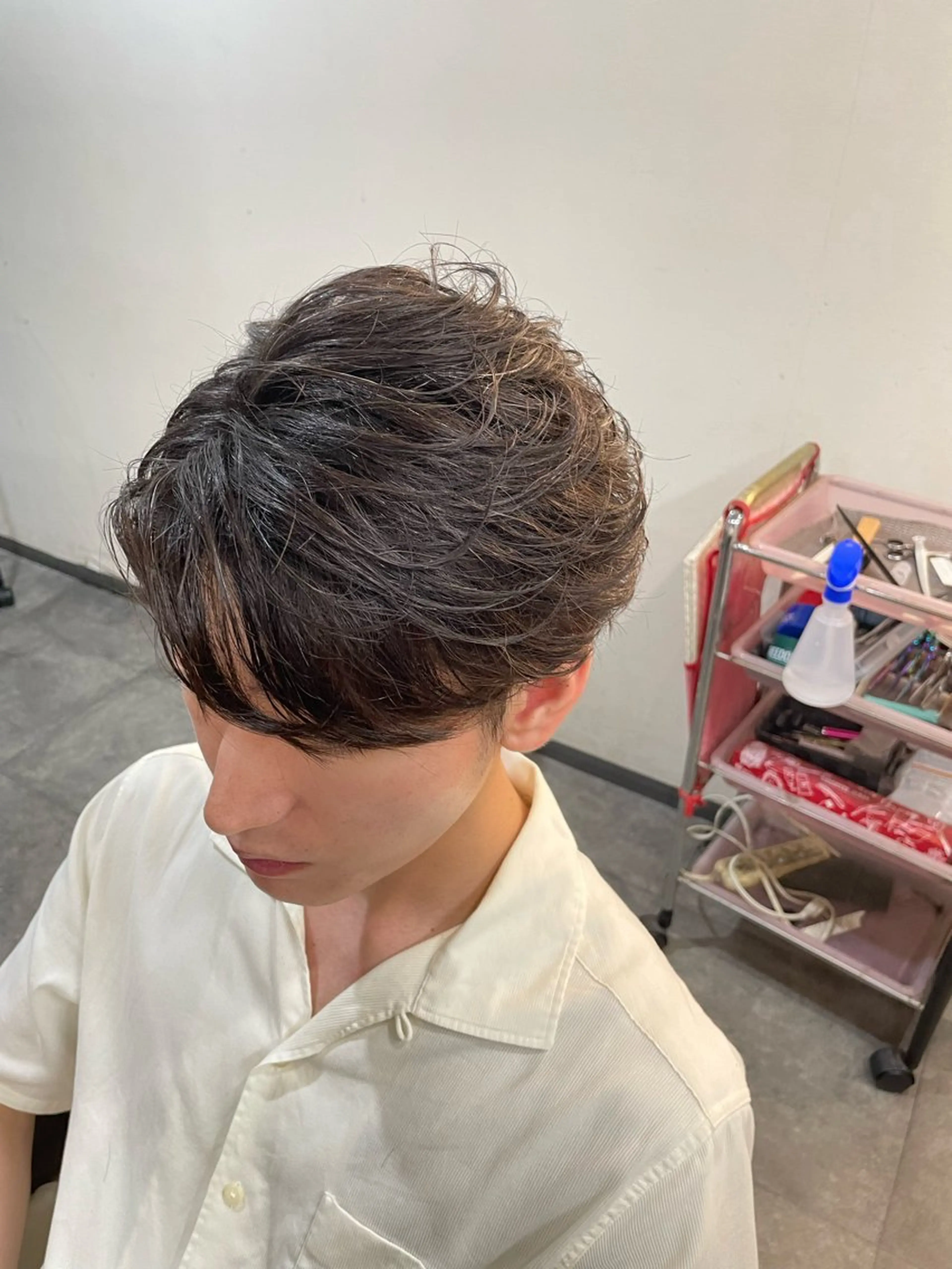 ショート パーマ メンズ カット パーマ Leggu所属・木田 智大のヘアスタイル