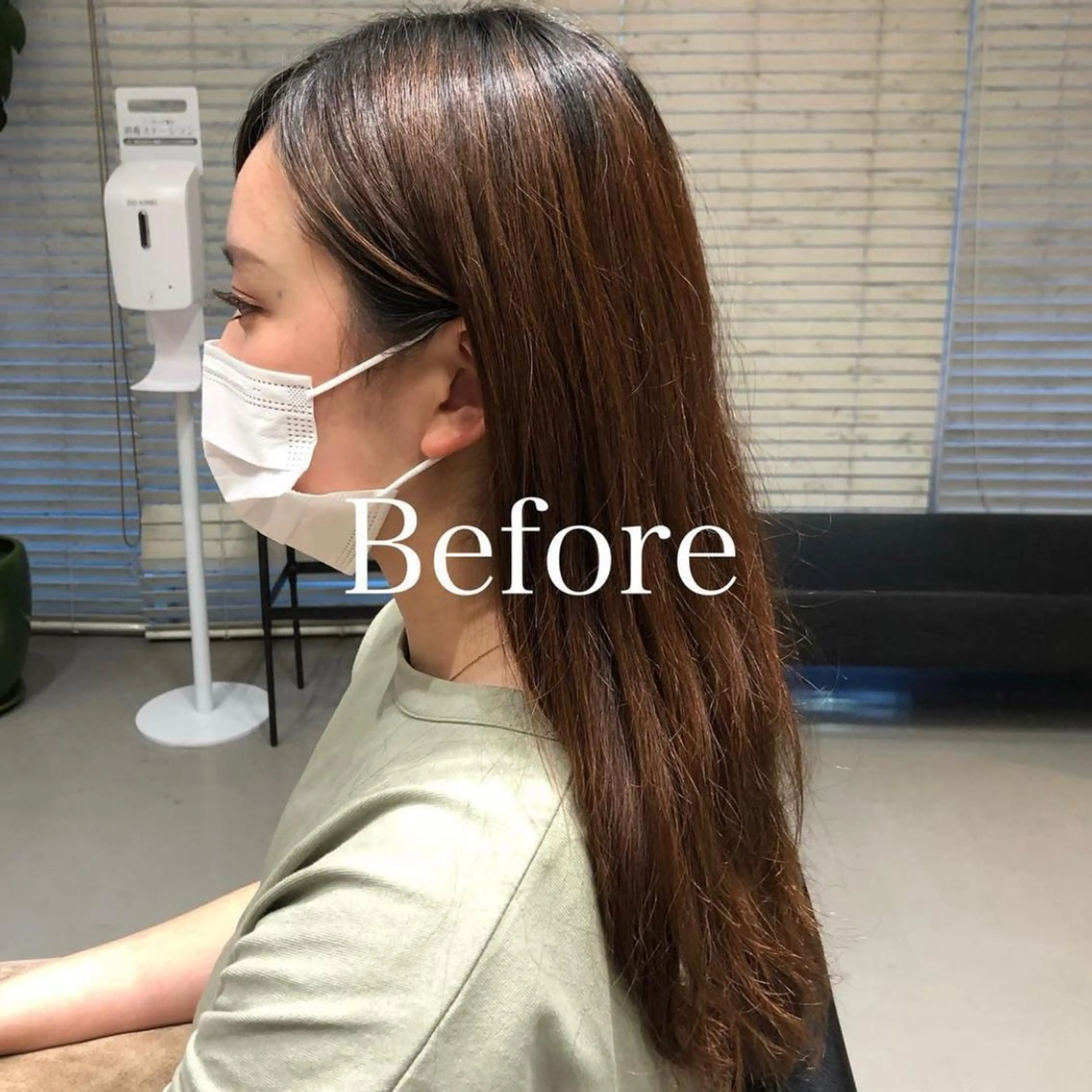 セミロング カラー 黒髪 ブルーカラー ブルーブラック レディースヘア💫 加藤たいが🐯のヘアスタイル