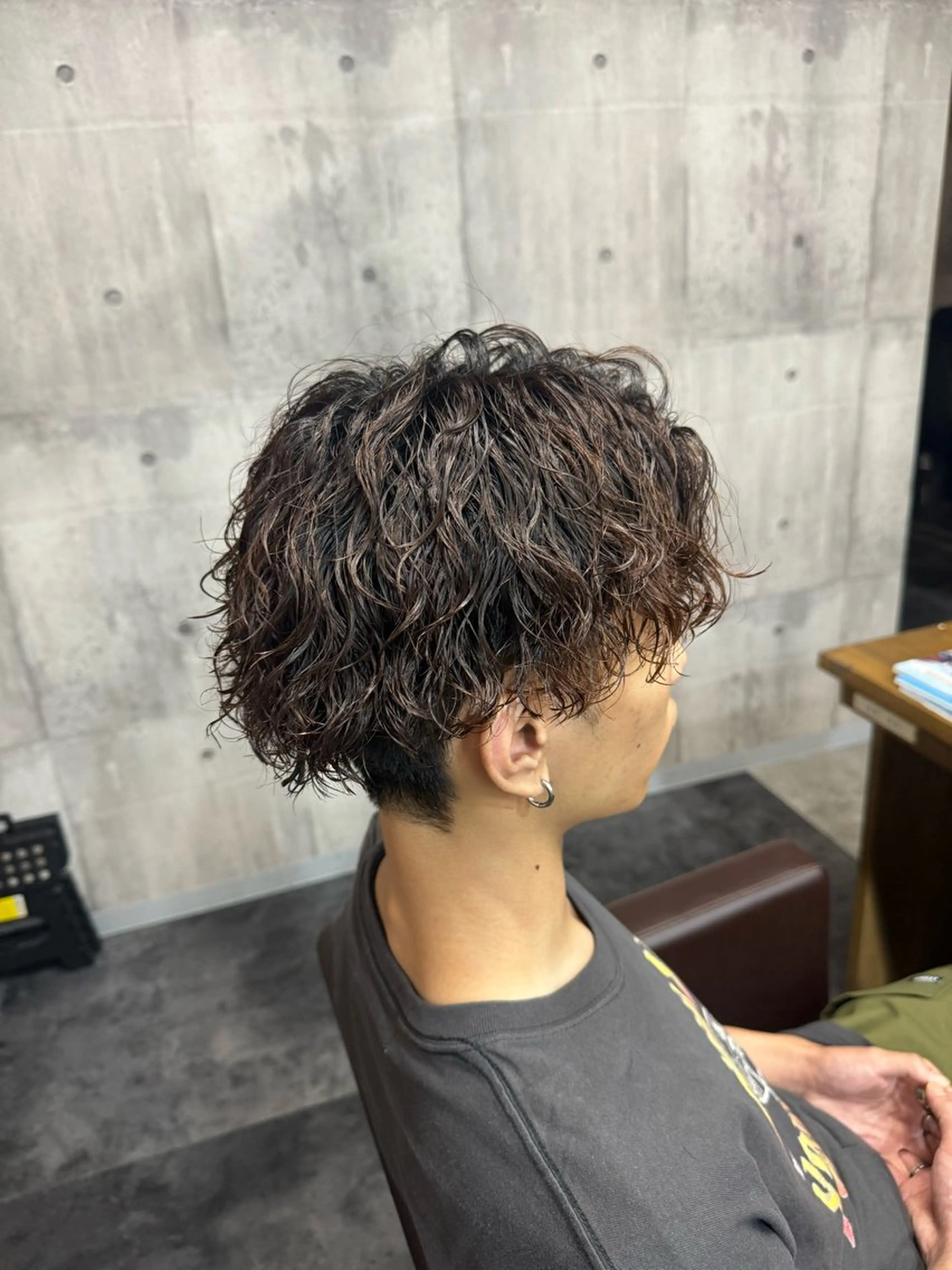 ミディアム パーマ カット パーマ 志厳/メンズ特化 /メンズパーマのヘアスタイル