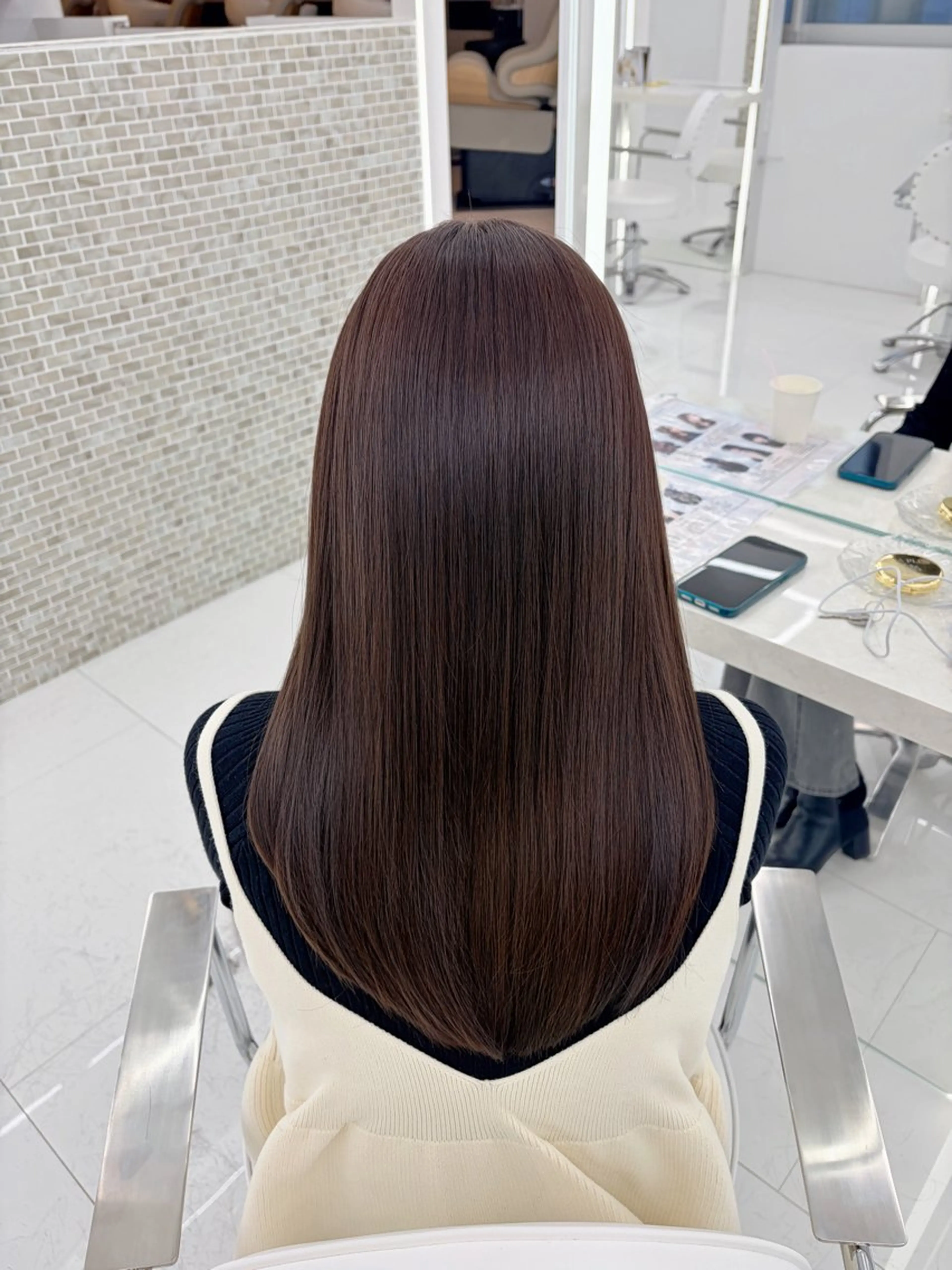 ミディアム カラー 透明感カラー グレージュ ラベンダーカラー ラベンダーグレージュ ラベンダーグレー ヘアカラー トリートメント COAPLUS所属・韓国/レイヤー/ 前髪/Asamiのヘアスタイル