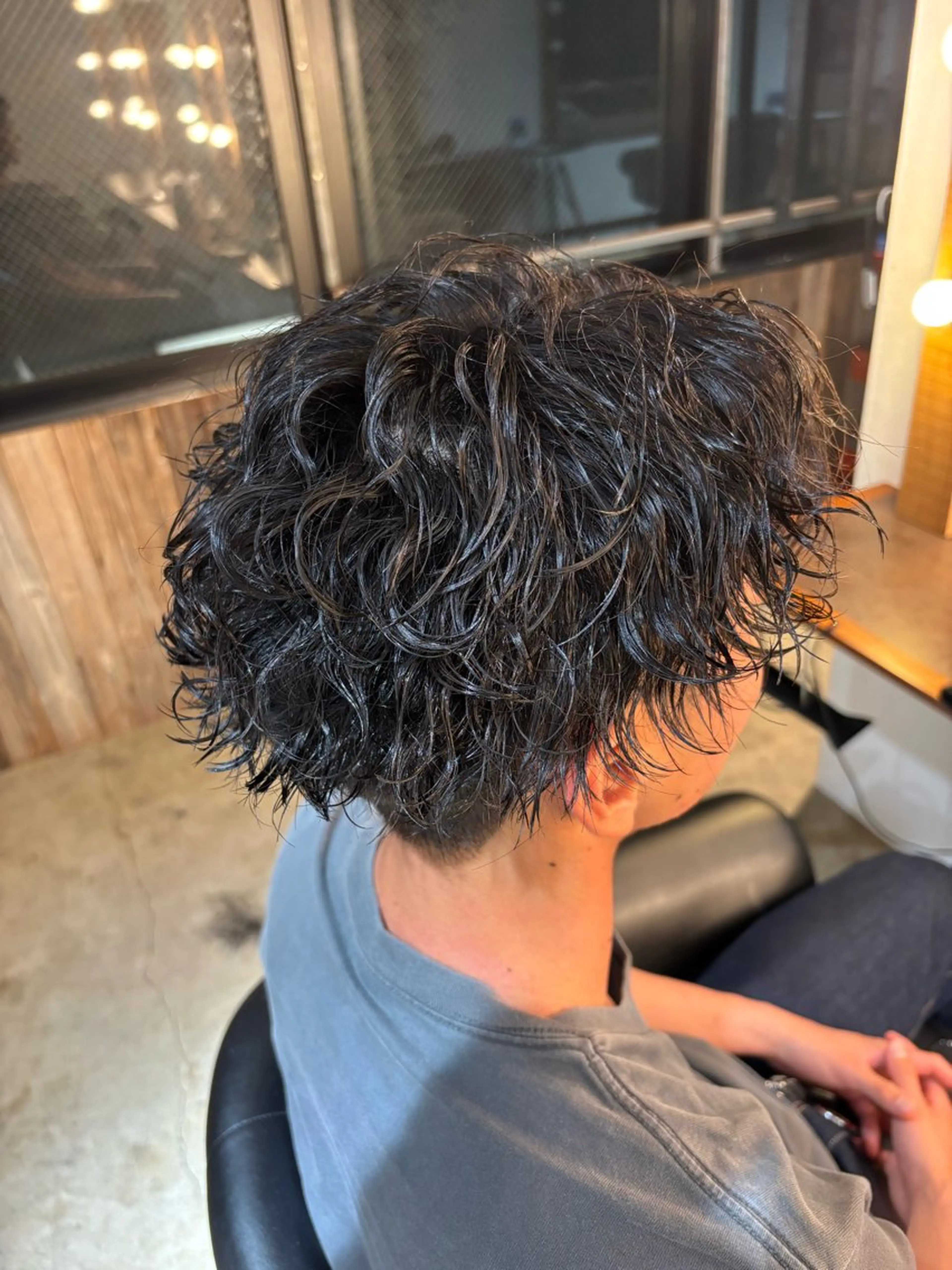 パーマ メンズ メンズパーマ 波巻きパーマ パーマ 平川 海夢のヘアスタイル