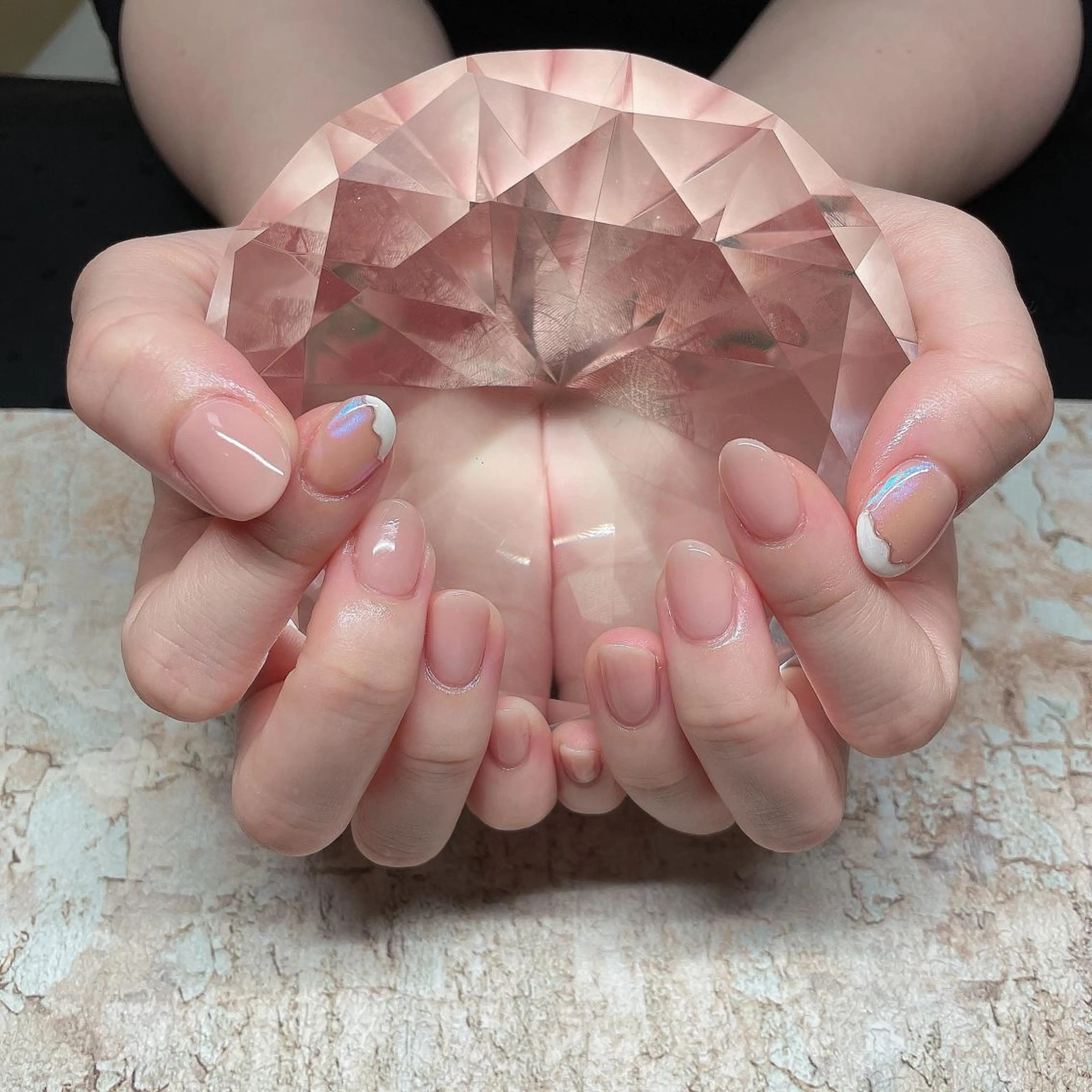 ネイル アートネイル フレンチネイル ジェルネイル グラデーション 韓国ネイル Nail room Bimano所属・Bimano seica♡+°のネイルデザイン