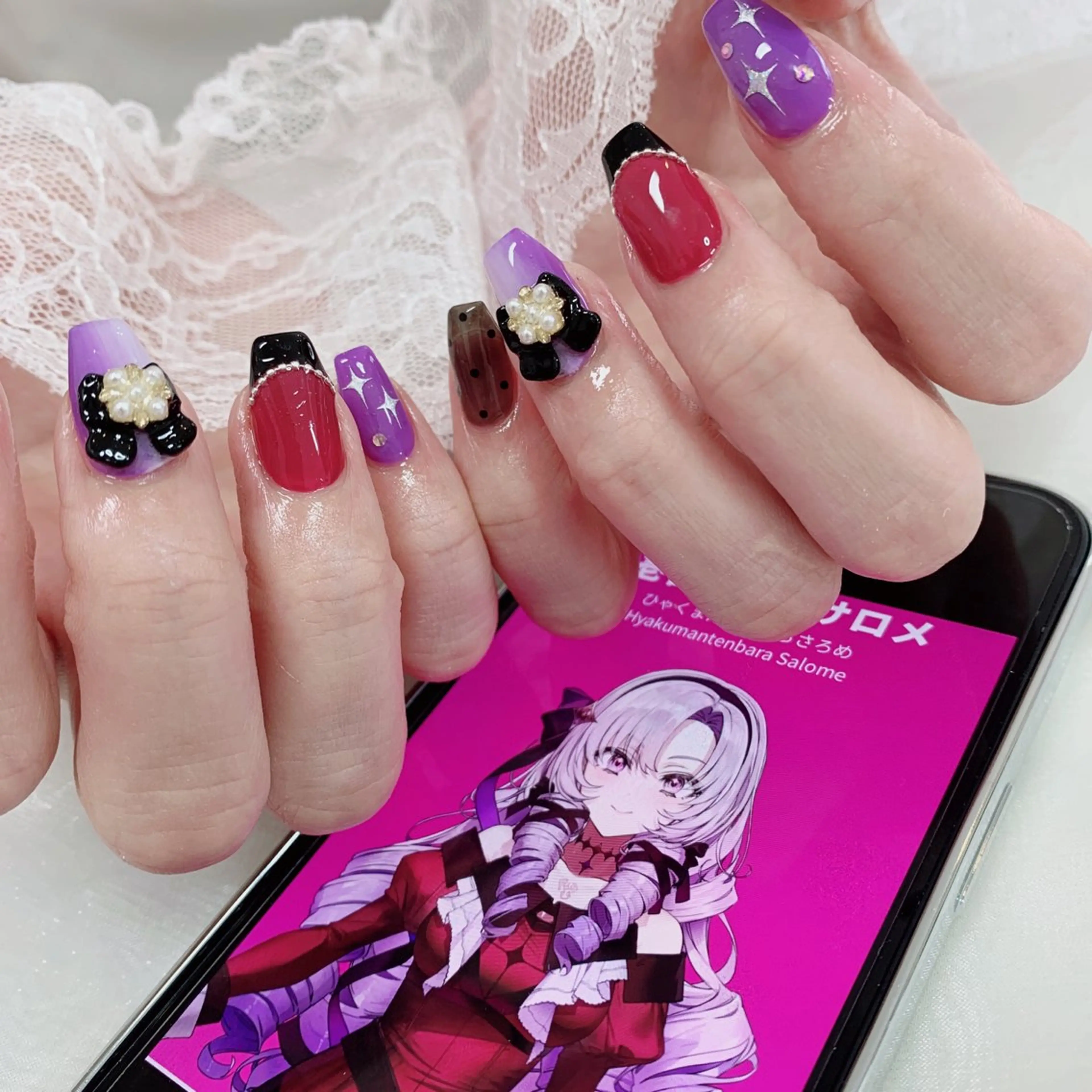 ネイル ハンドネイル La neige* yuki 🥯🍑のネイルデザイン