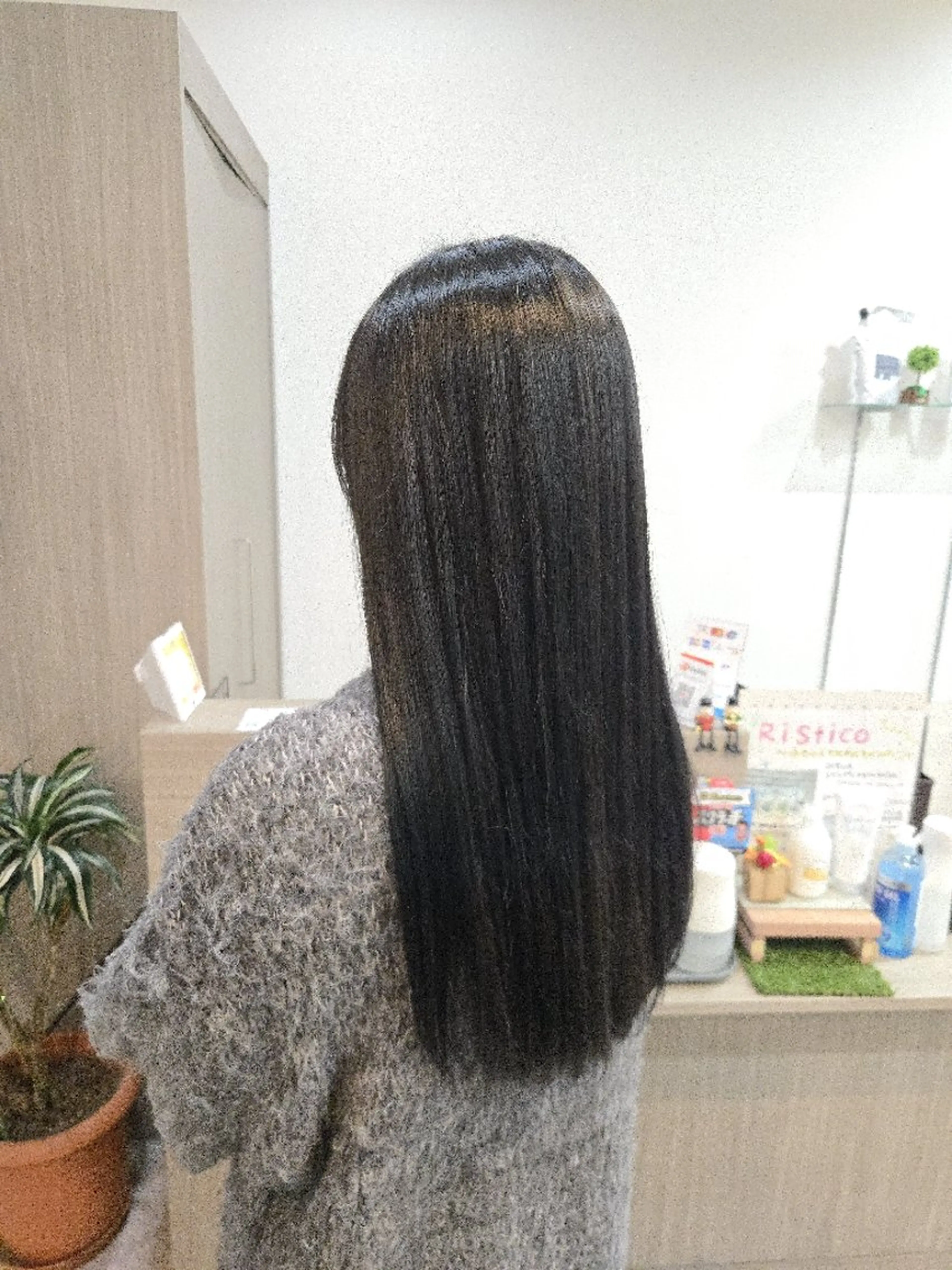 ロング パーマ カット 縮毛矯正 暖色🍎透明感カラー 🩵小林かりんのヘアスタイル