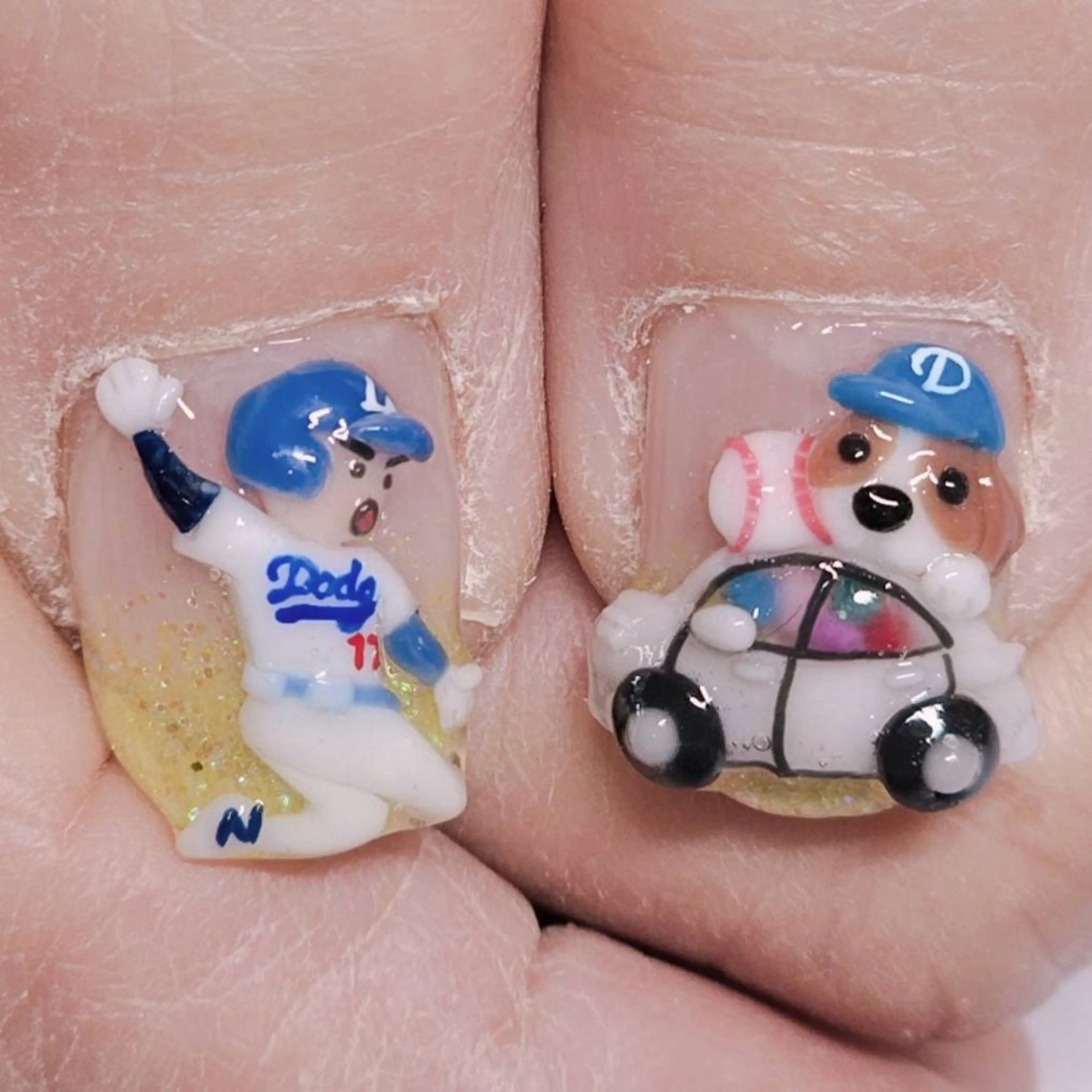 ネイル アートネイル グラデーション ラメ(グリッター) 黄色 ハンドネイル よしだ ひろきのネイルデザイン