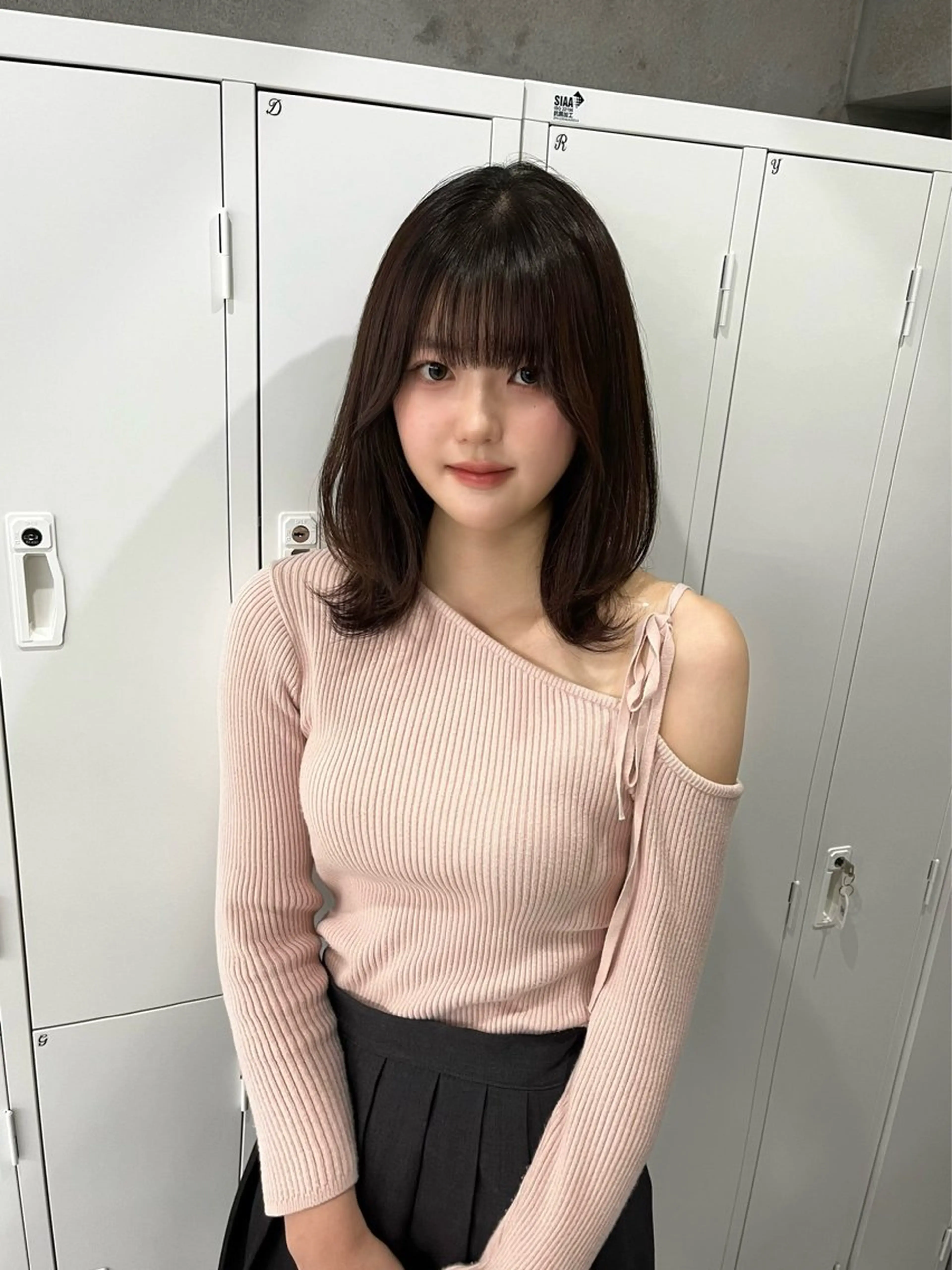 ミディアム トリートメント riko/レイヤー/ 艶カラー/ヘアセットのヘアスタイル