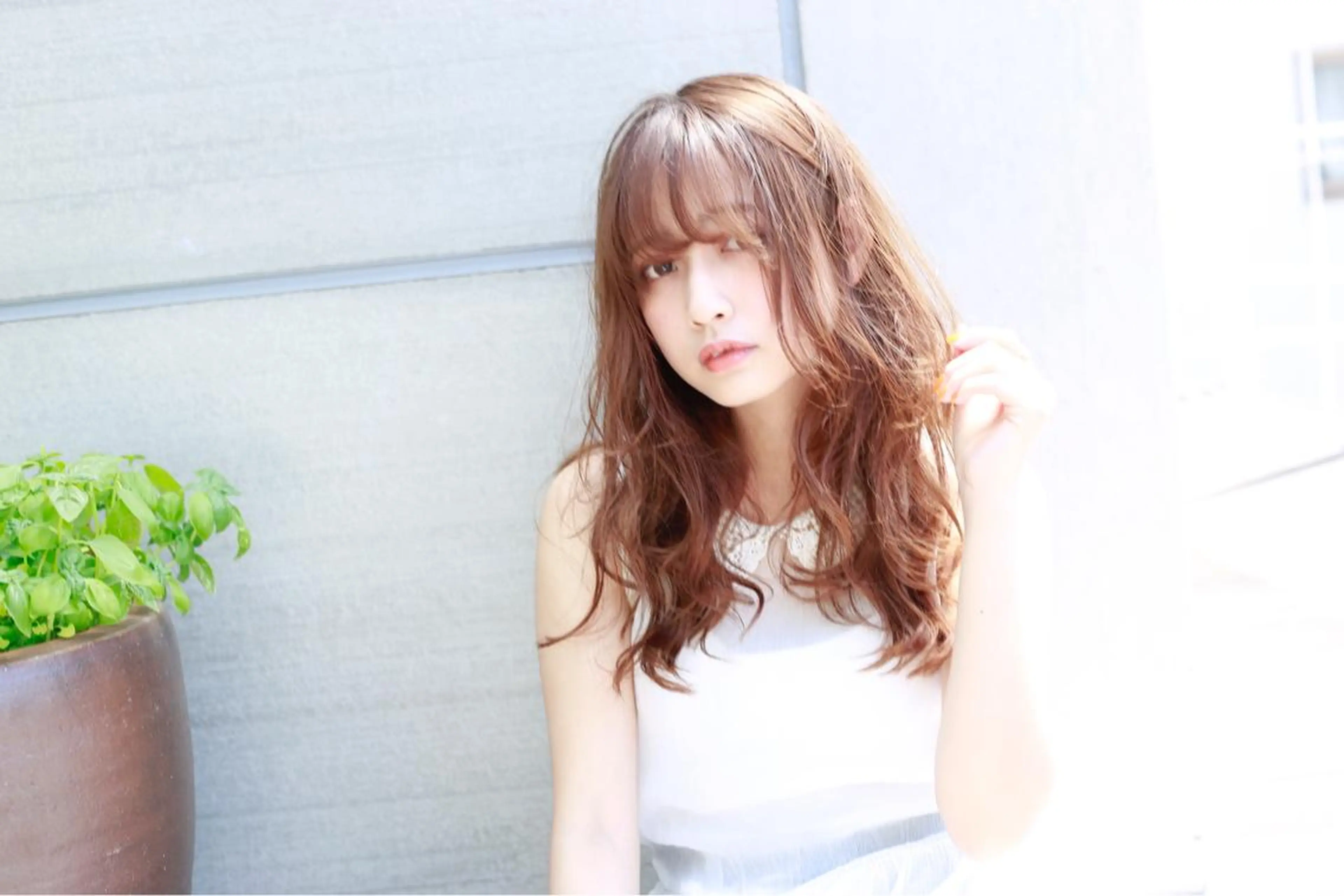 ロング ハイトーン/レイヤー /ケアブリーチ石川治のヘアスタイル