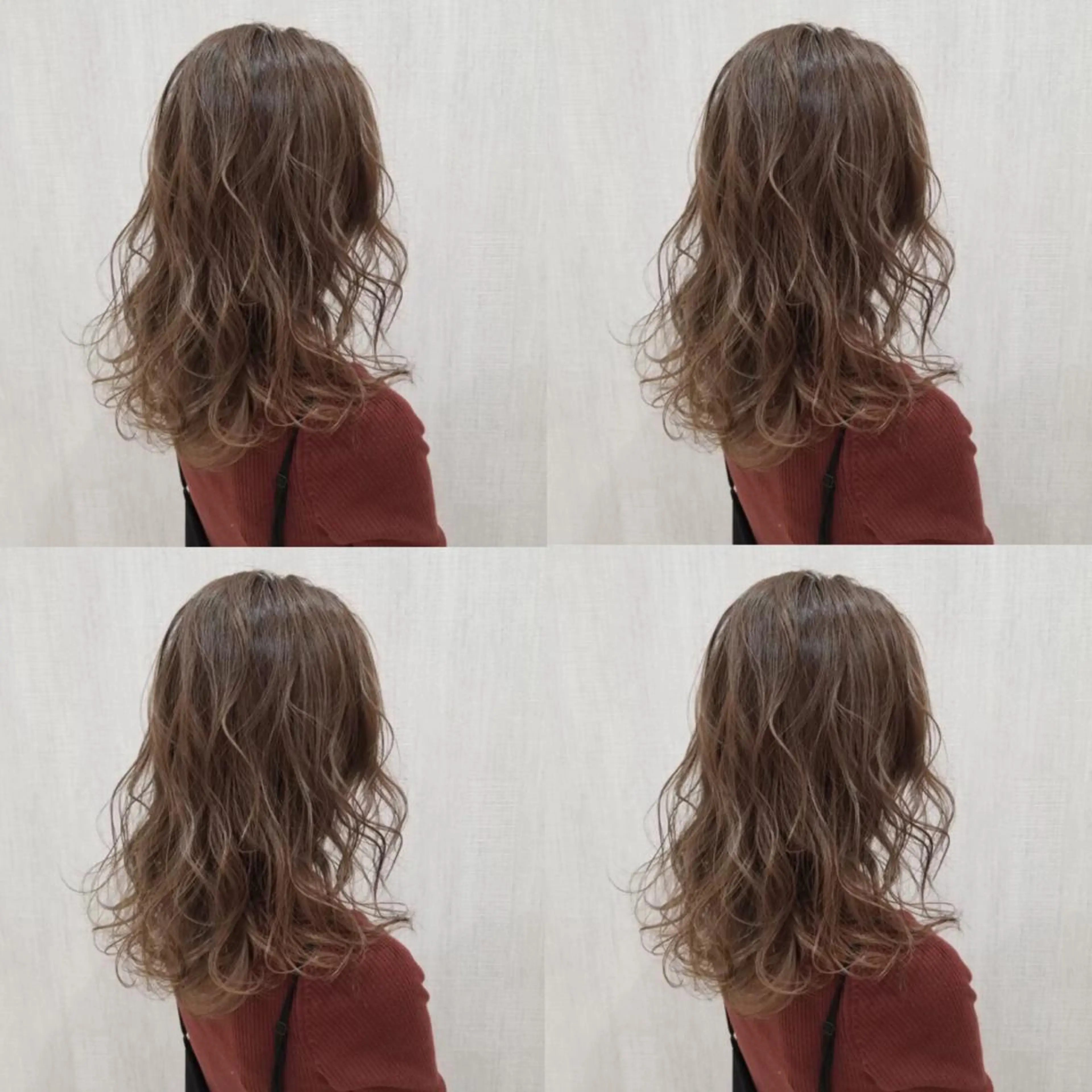 セミロング カラー ヘアアレンジ 🦋韓国ヘア 坂本 菜摘🦋のヘアスタイル