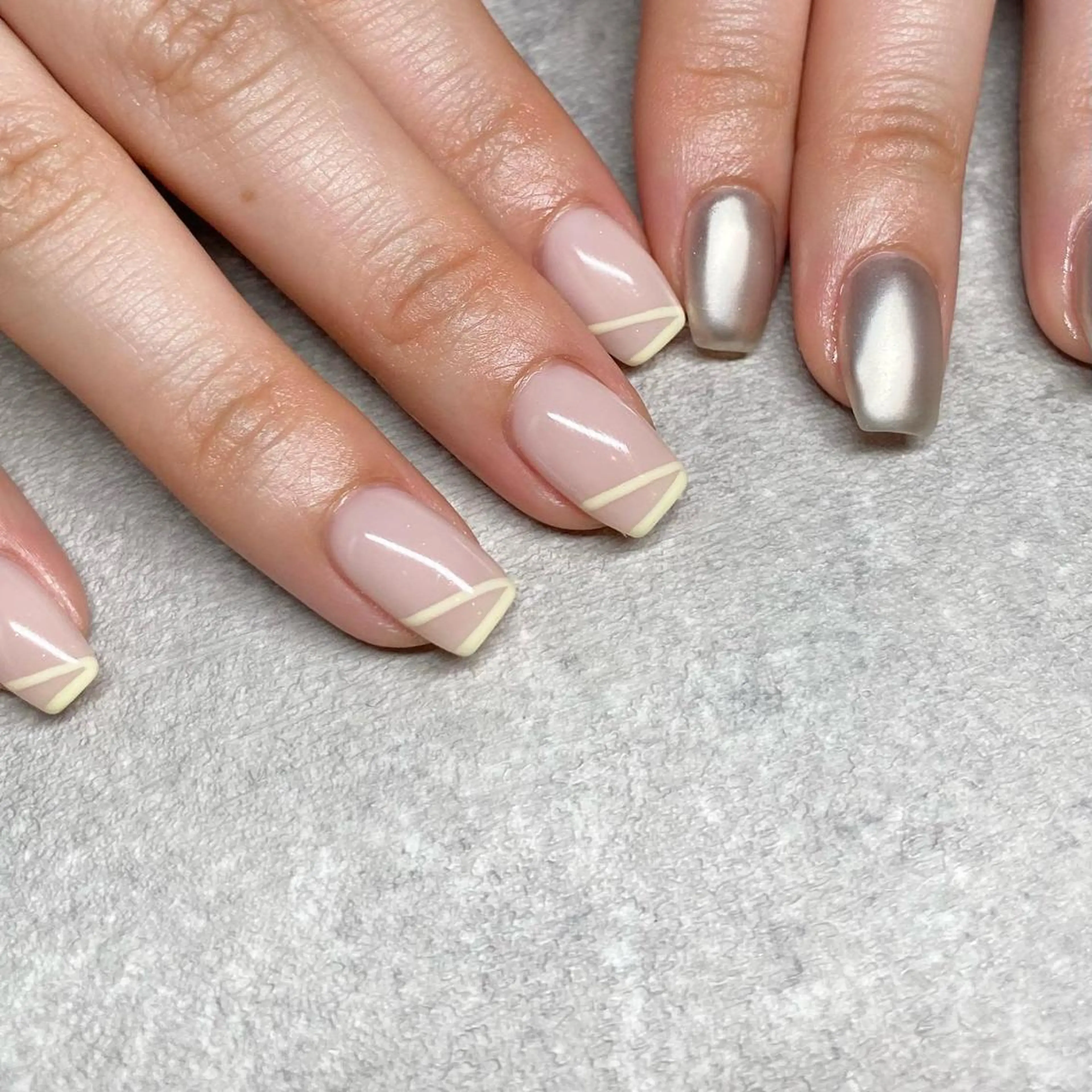 ネイル アートネイル ニュアンスネイル 春ネイル 夏ネイル ハンドネイル 山田 貴子のネイルデザイン