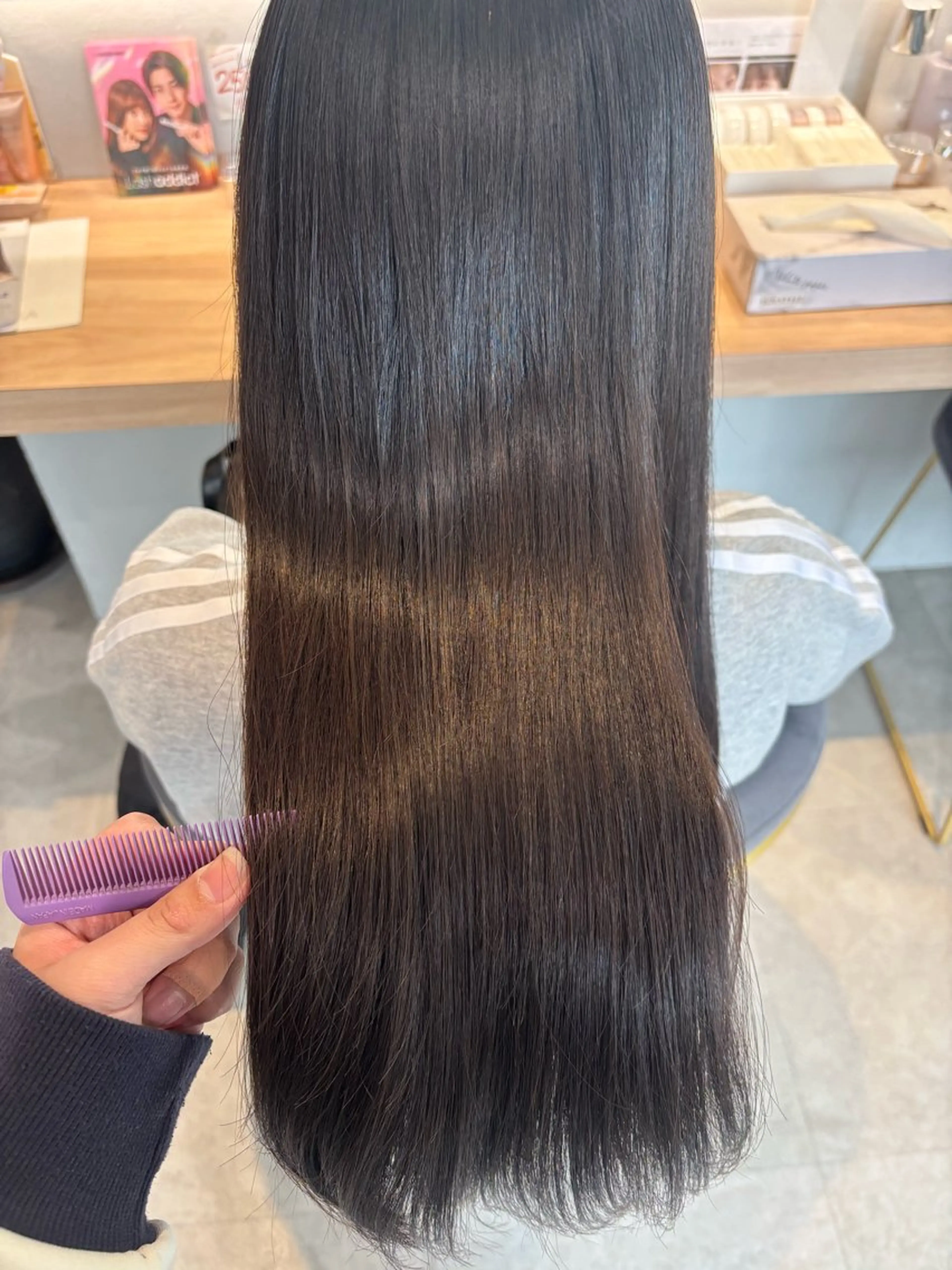 ロング カット トリートメント りあの🎀 /暖色カラー🍒のヘアスタイル