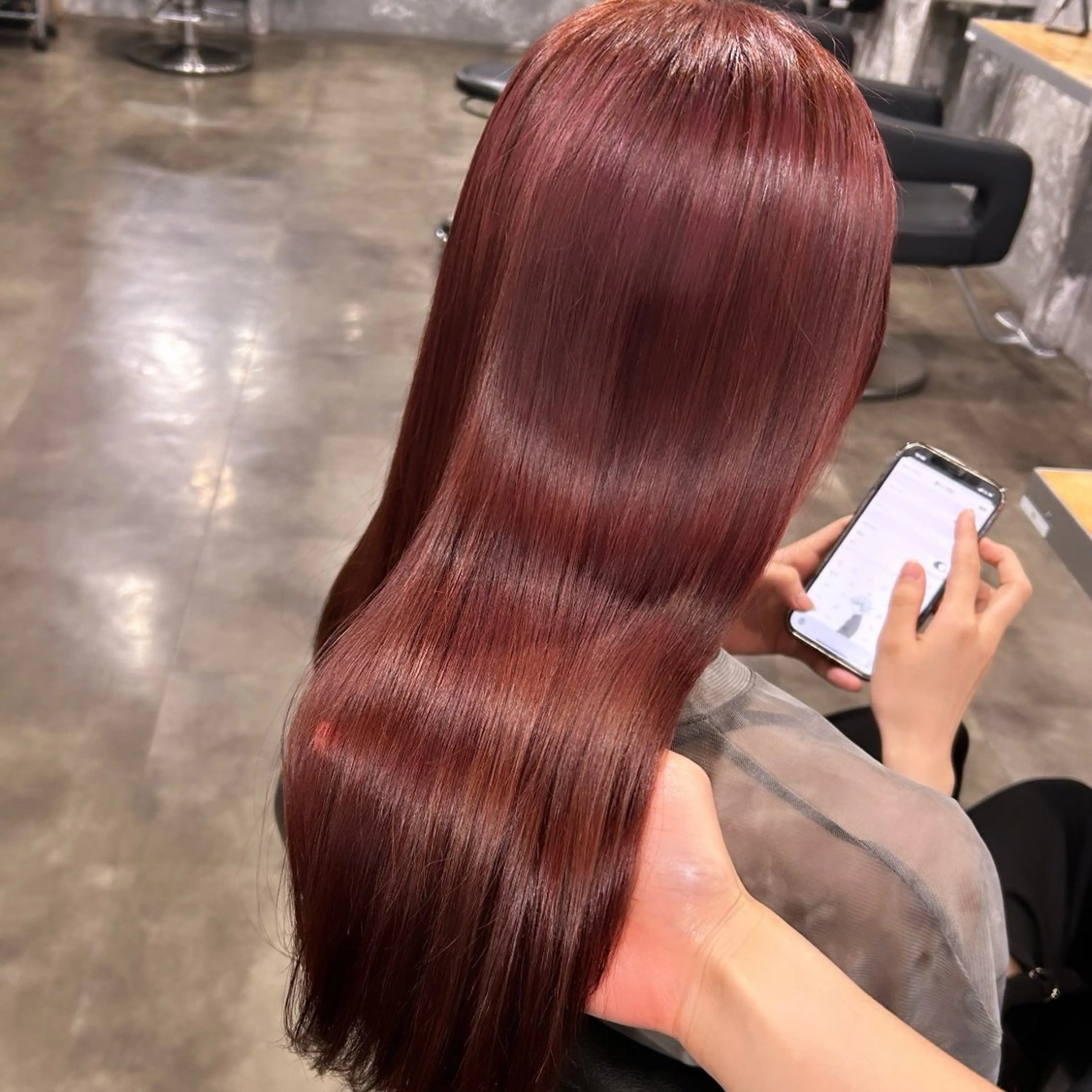 セミロング IS所属・横浜美容室/透明感 カラー/レイヤーのヘアスタイル