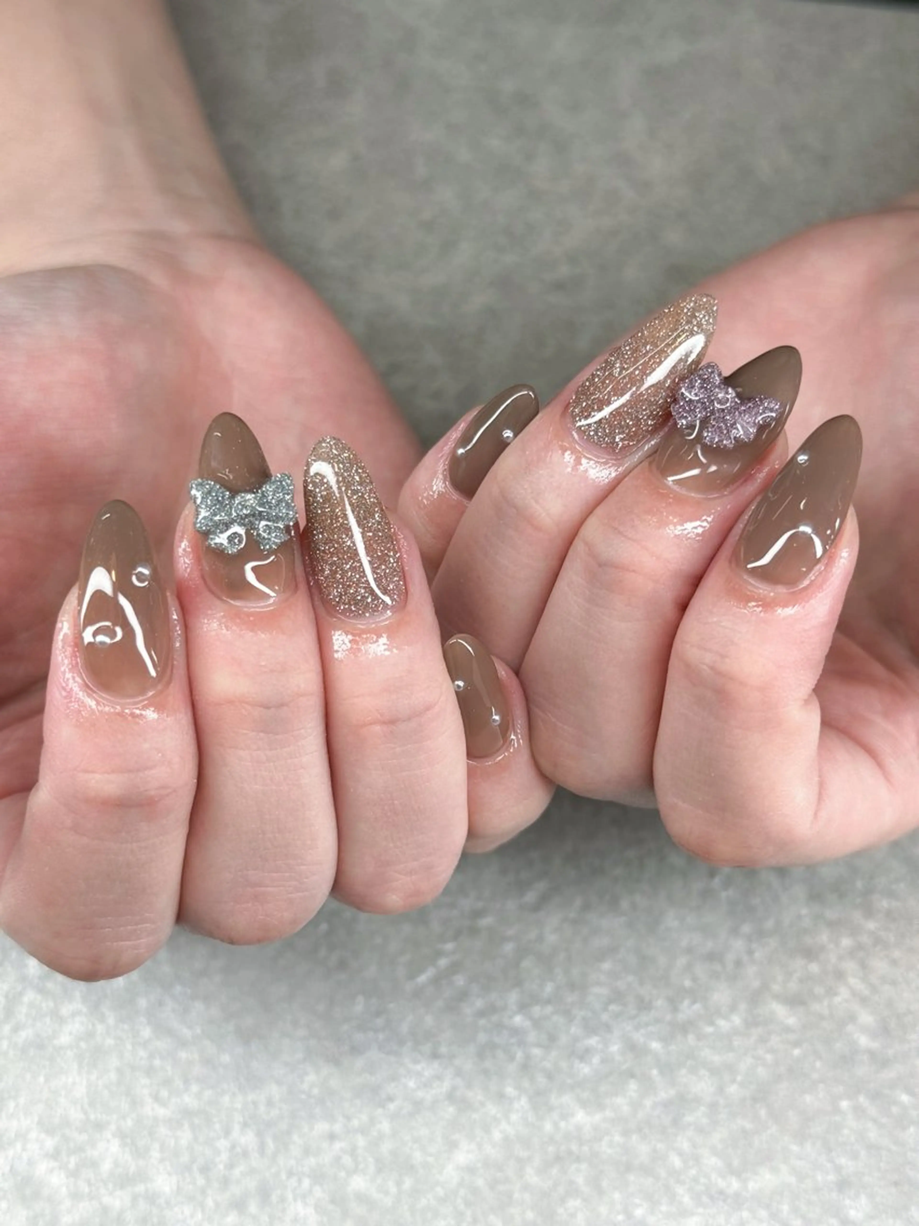 ネイル Agate miku🎀‧₊のネイルデザイン