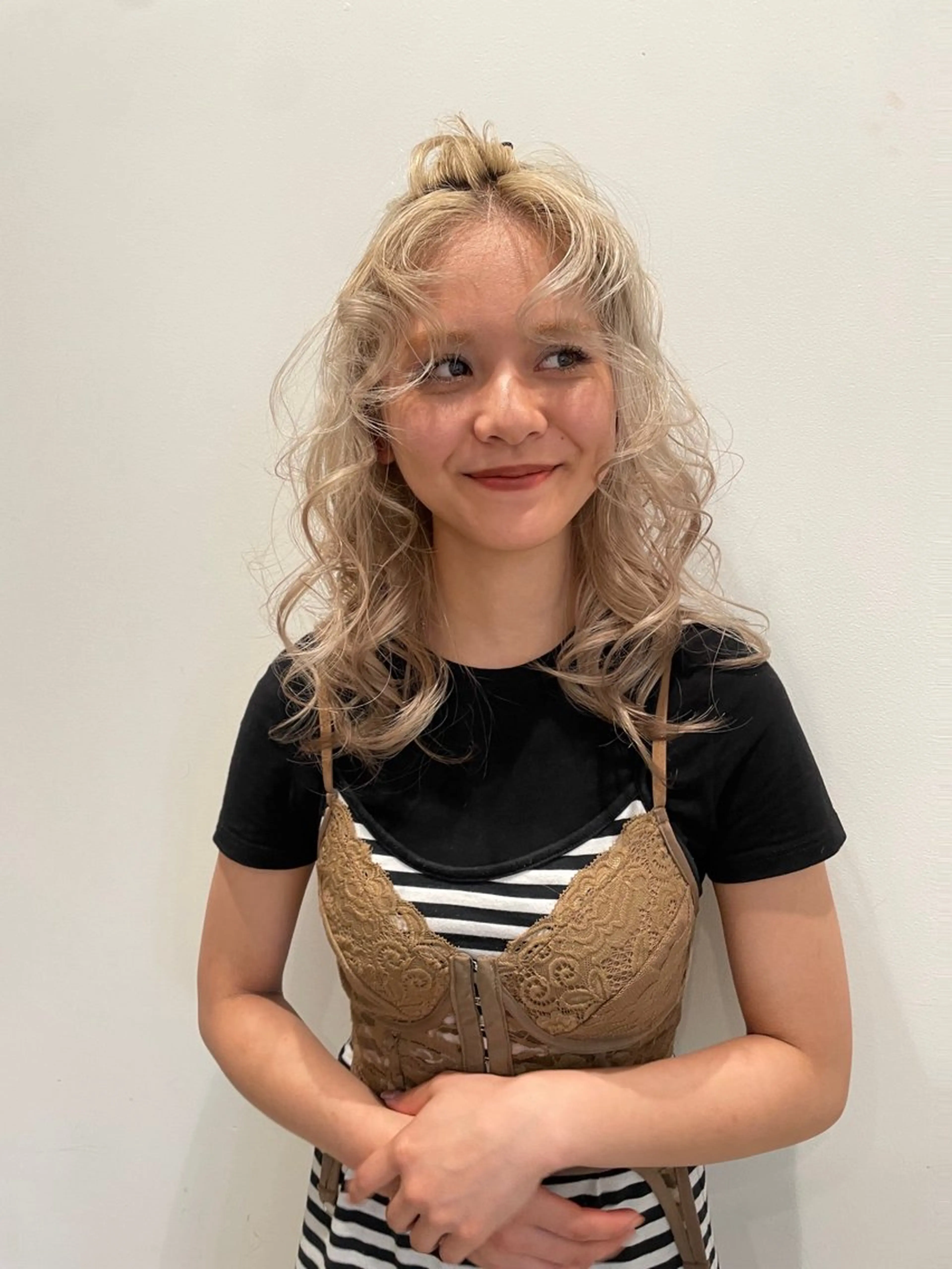 カラー ヘアカラー 🎀ボブ+ハイトーン シュカ👶🏻のヘアスタイル