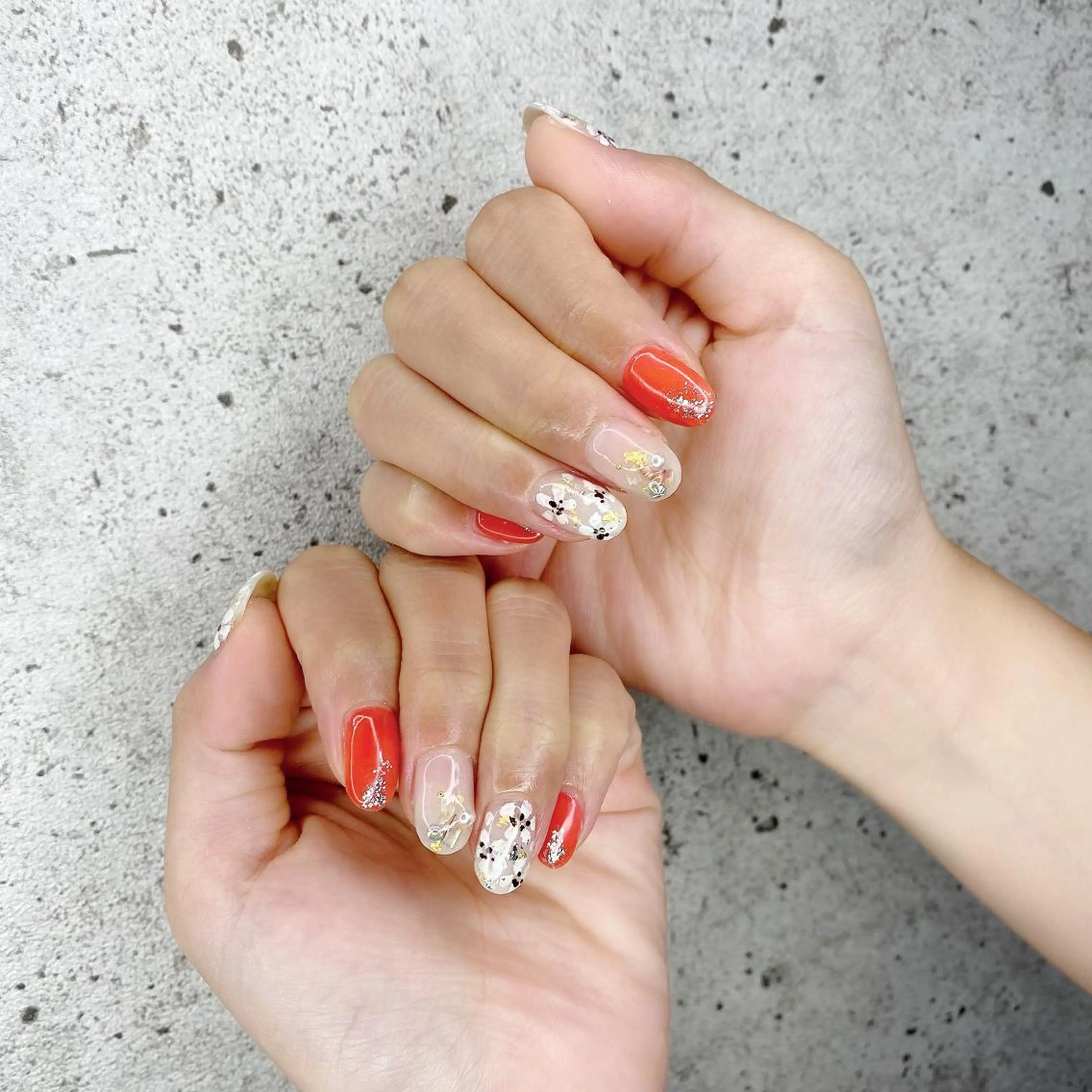 メンズ キッズ ネイル マツエク・マツパ フラワーネイル キラキラネイル 夏ネイル Salon Ｋのネイルデザイン
