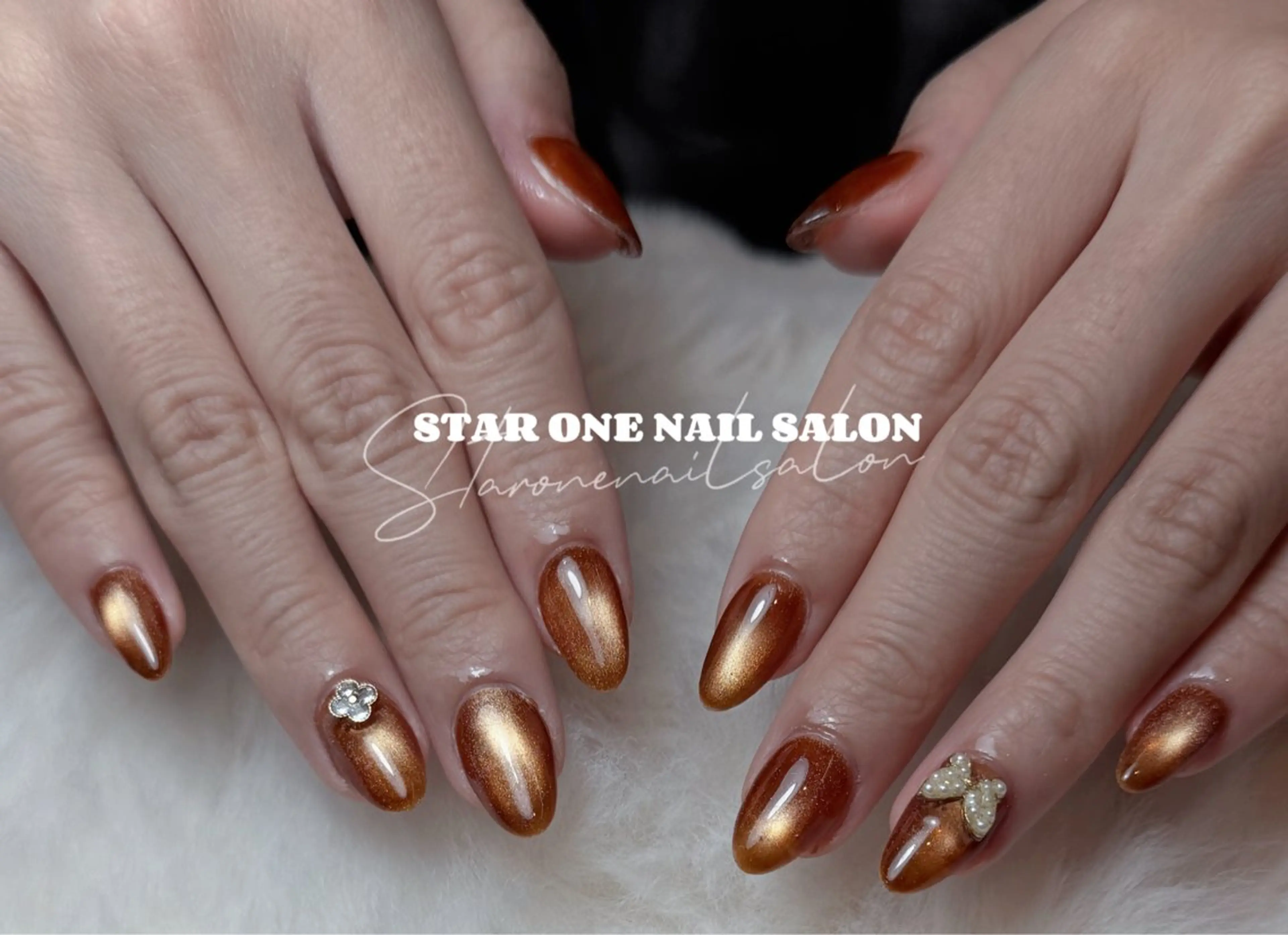 ネイル ハンドネイル 星 あみのネイルデザイン