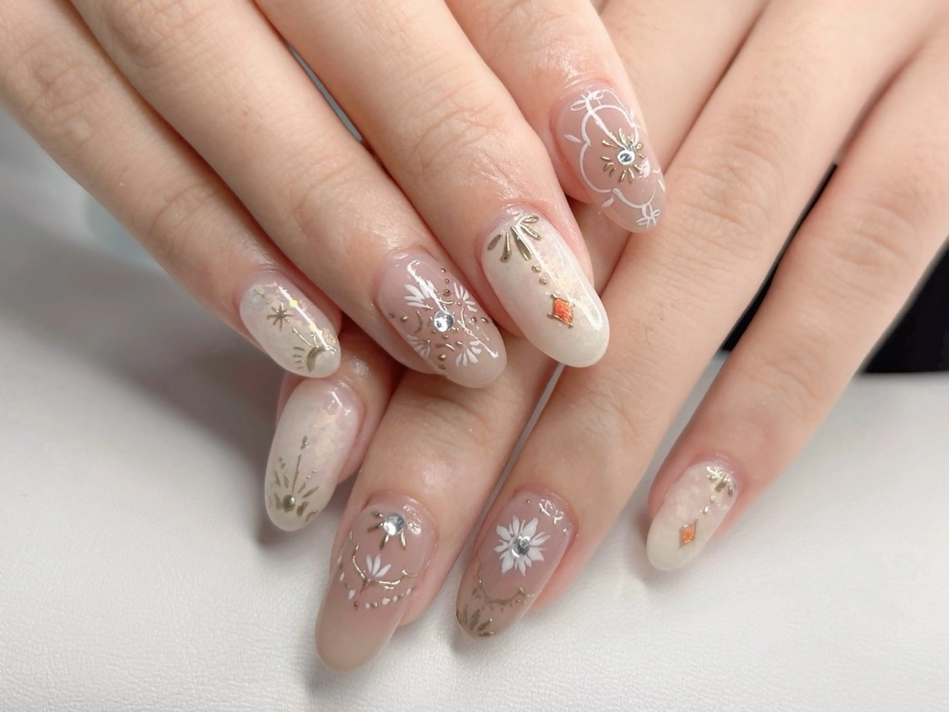 ネイル アートネイル 桜ネイル マグネットネイル ショートネイル ハンドネイル Forca total studio所属・Forca Airaのネイルデザイン