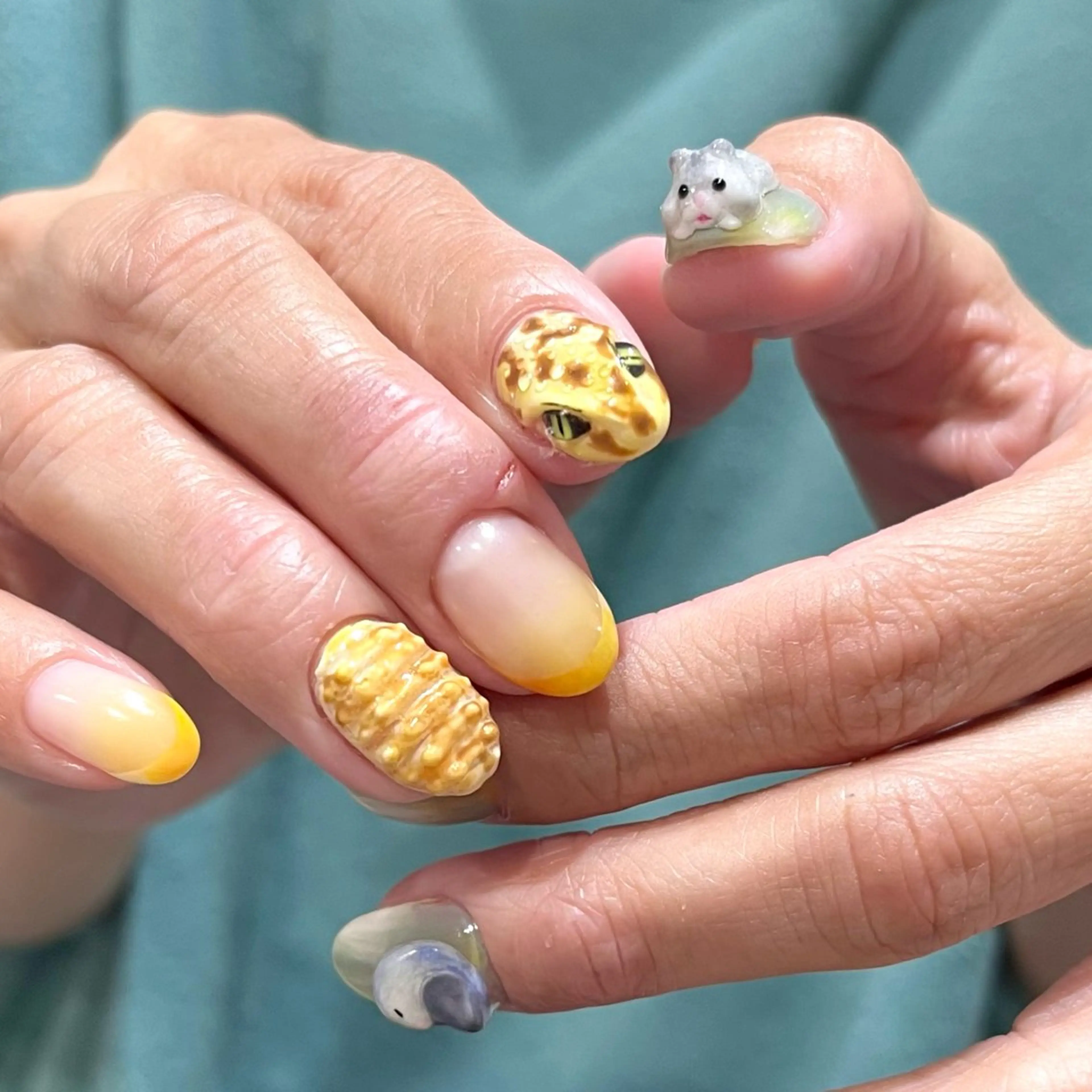 ネイル 0203ムニムサン 💙Airiのネイルデザイン